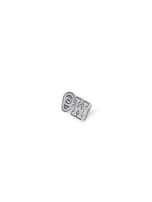 OFF WHITE Silver Initials Dubraw Charm GREY OMZF001T25MET005