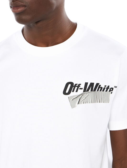 Cupid Tape Slim T-Shirt OFF WHITE Cupid Tape Slim T-Shirt WHITE OMAA027F25JER00B