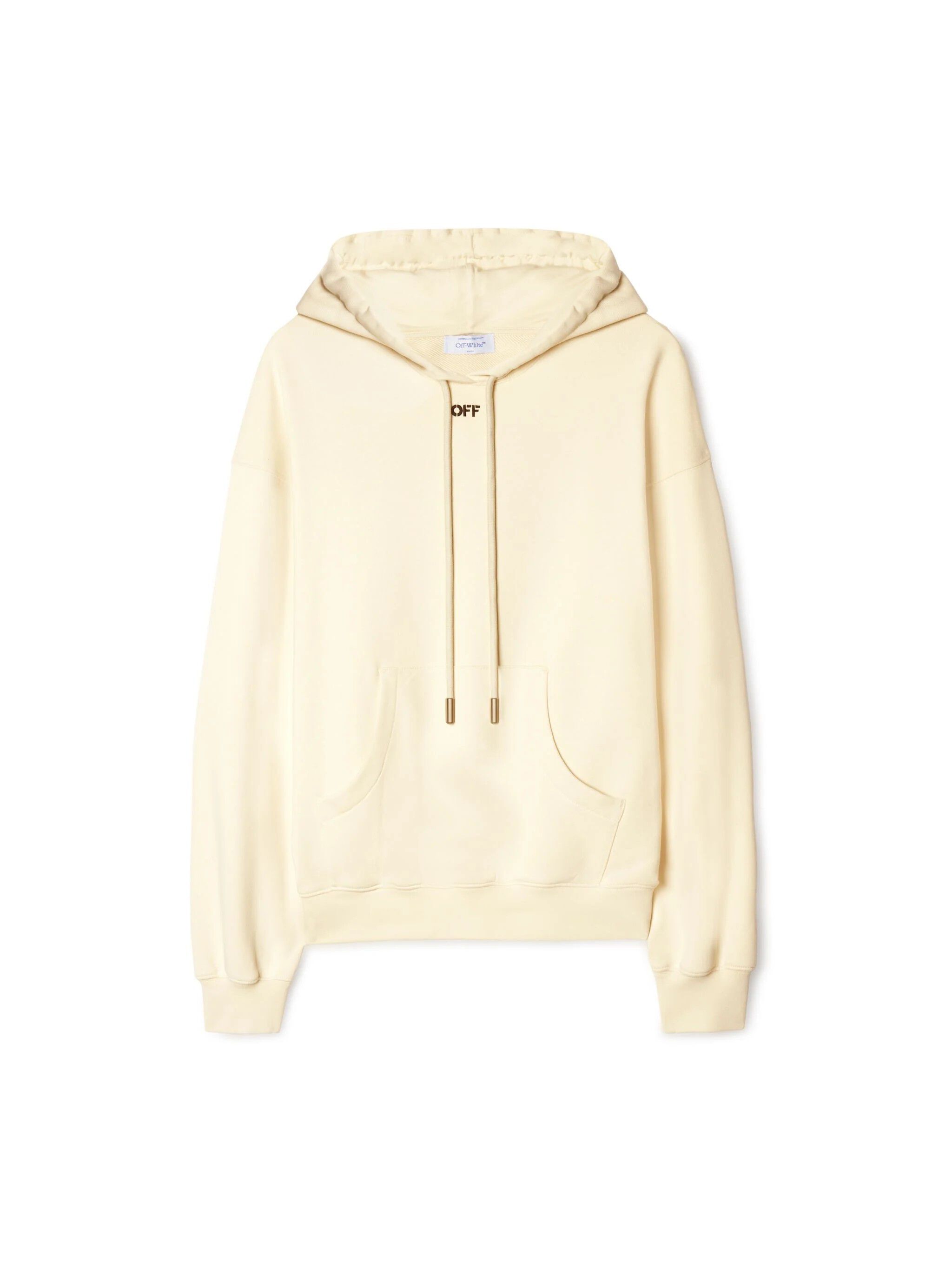 OFF WHITE CLOUD ARROW REGULAR HOODIE NEUTRALS OWBB035S25FLE002