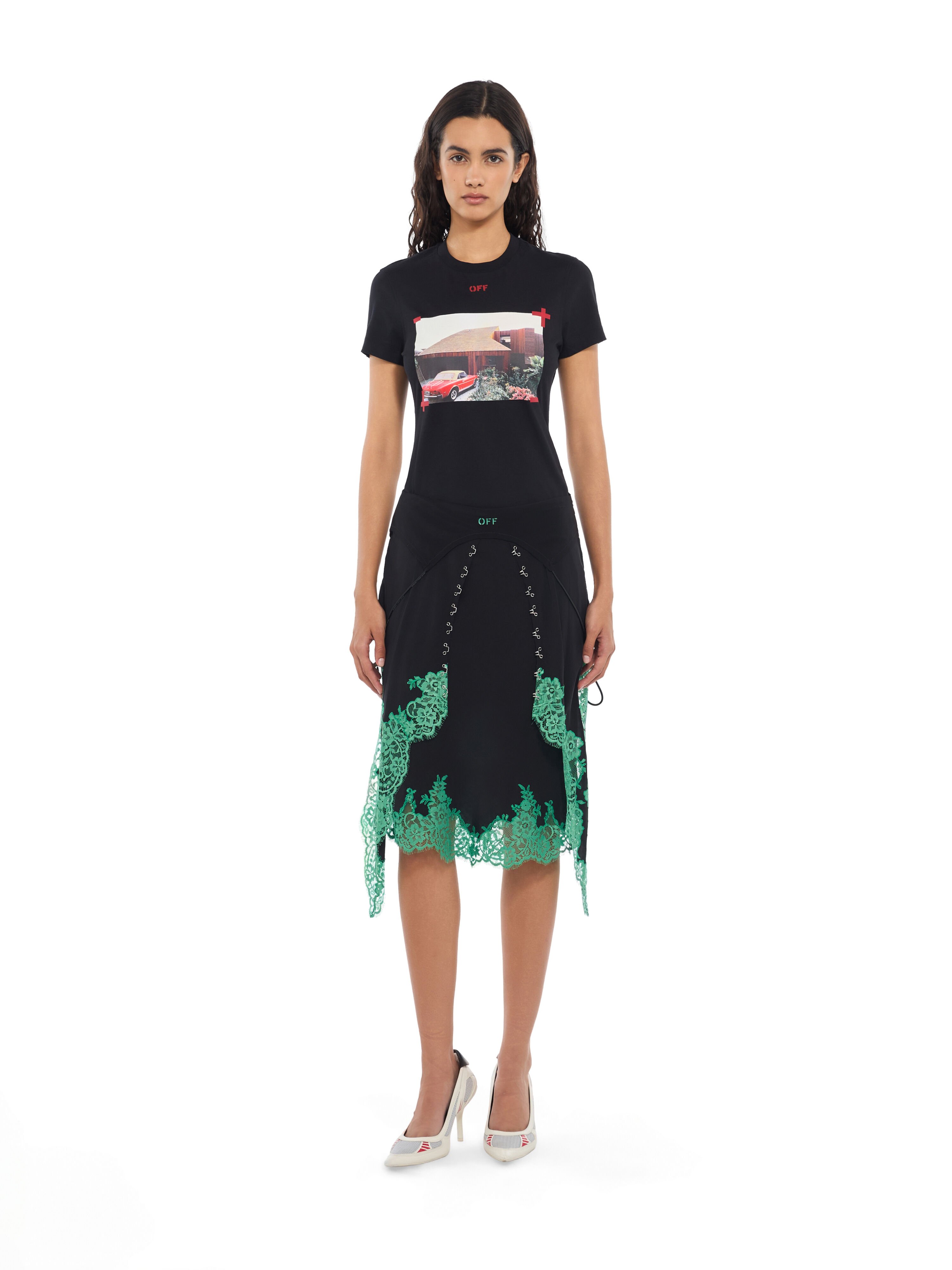 Miles Davis Architecture Slim T-Shirt OFF WHITE Miles Davis Architecture Slim T-Shirt Black-Black 2FA00774T