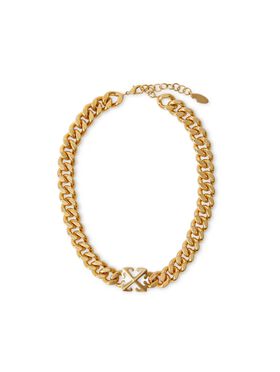 OFF WHITE Arrow Chain Necklace GOLD OWOB13HC99MET001