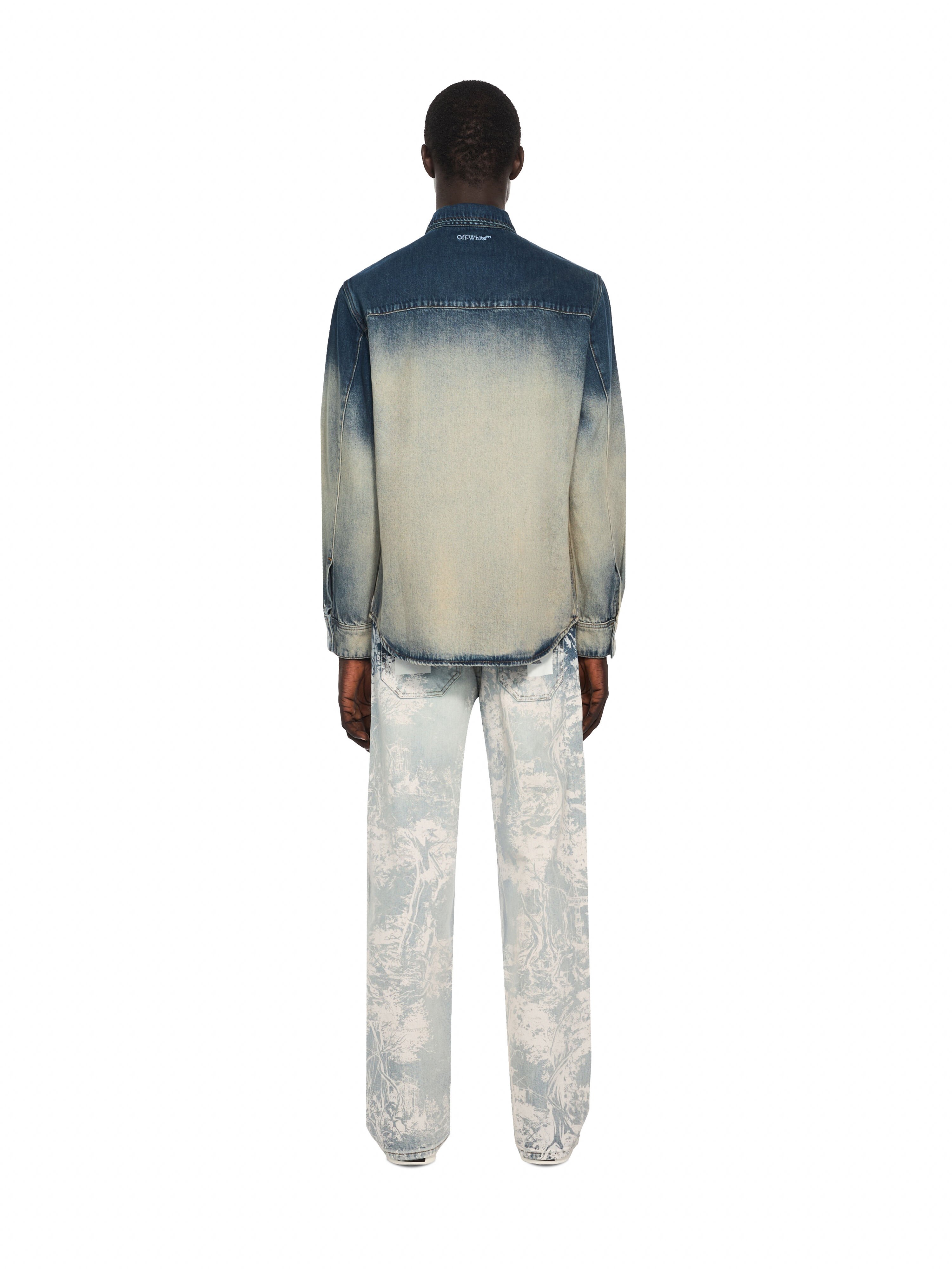 City Nature Regular Denim Shirt OFF WHITE City Nature Regular Denim Shirt OMBRE BLEACH BLUE 44MYD05YF26D004