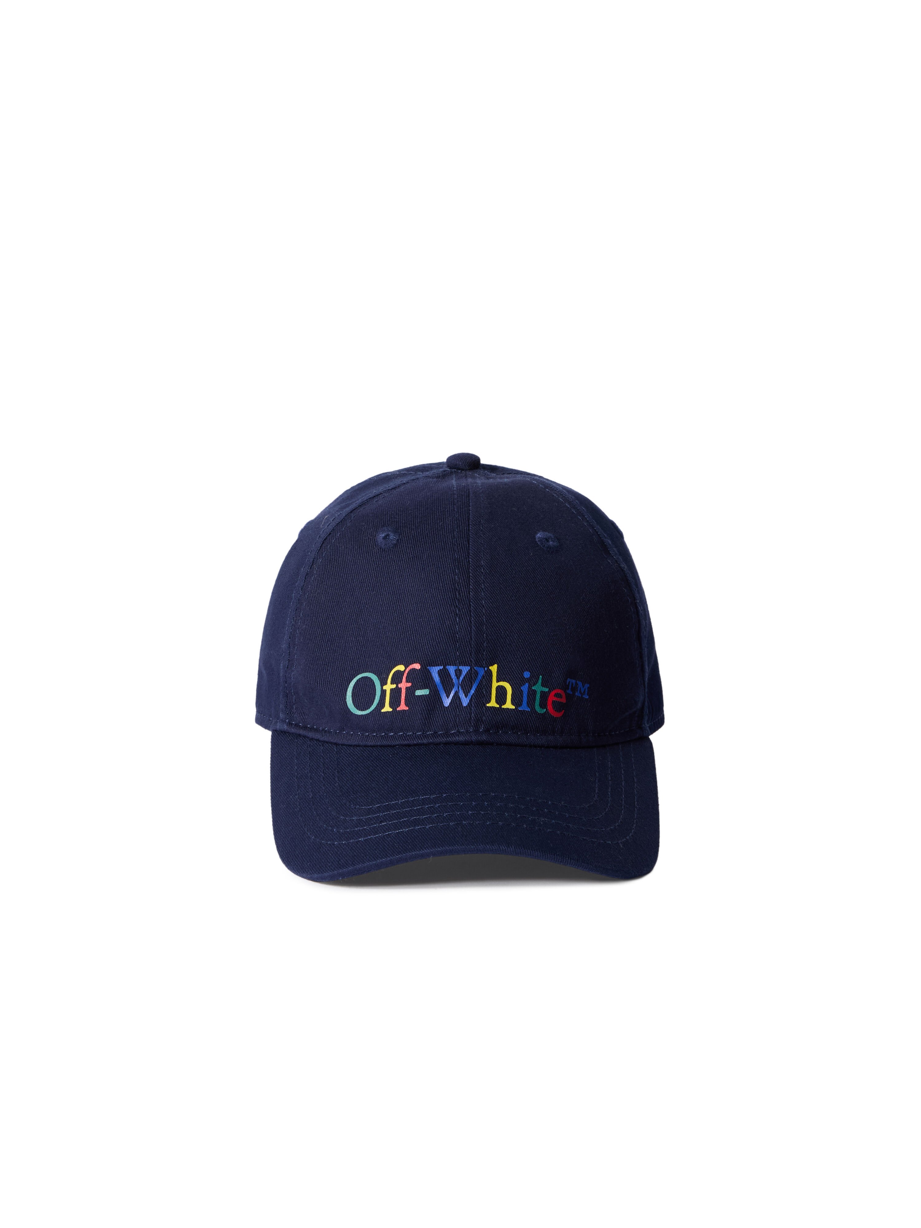 OFF WHITE Bookish Baseball Logo Cap NAVY BLUE - MULTICOLOR OBLB002F25FAB003