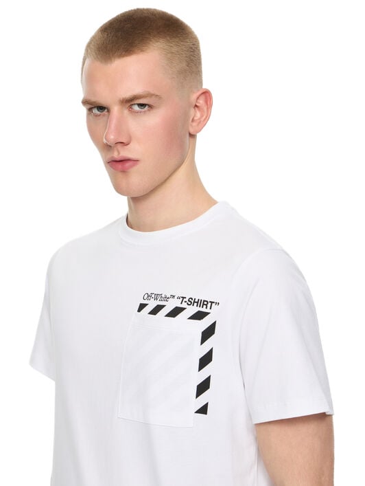 OFF WHITE Slim Fit Graphic S/S T-Shirt WHITE 44OWOS26T060