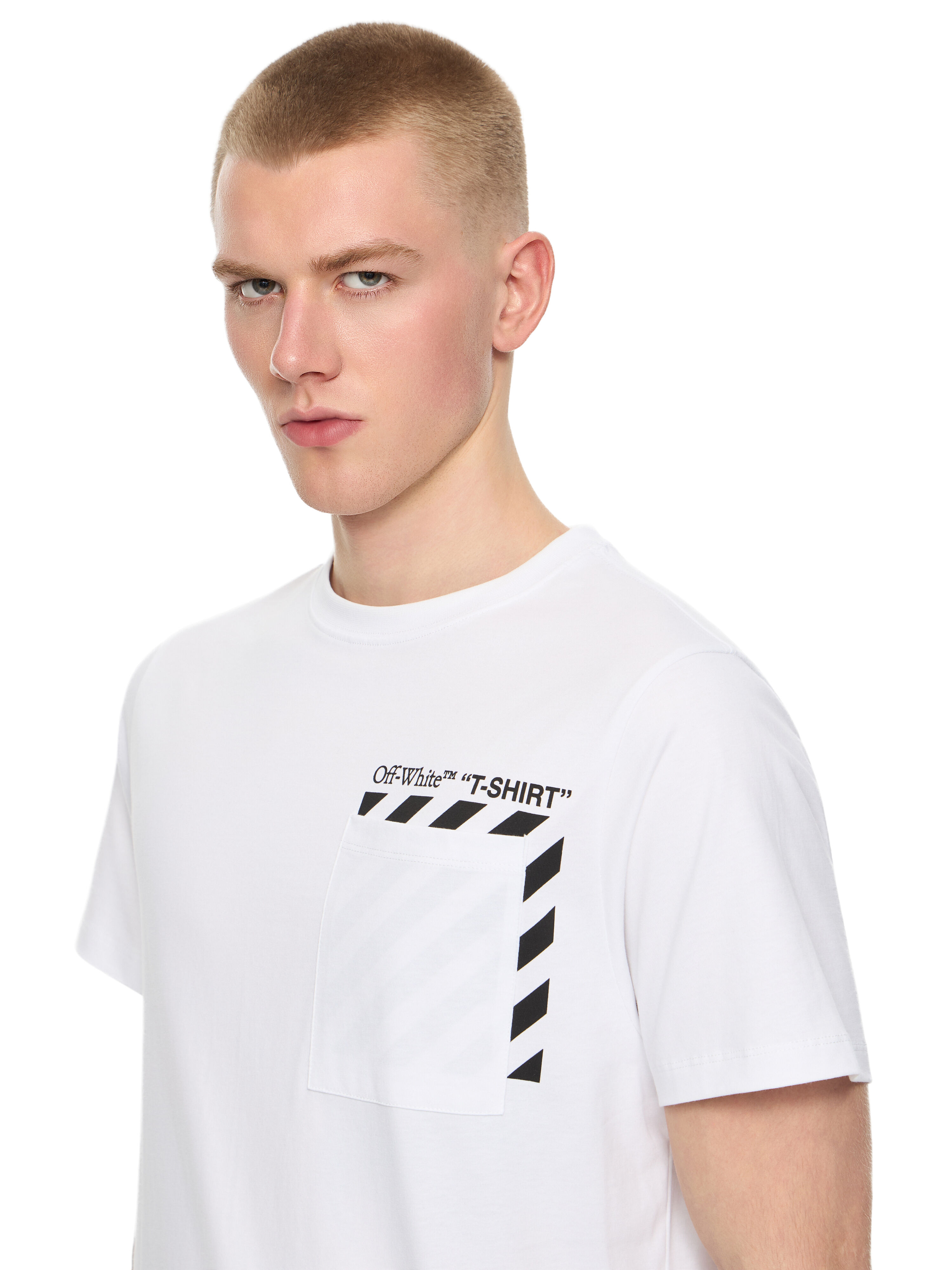 OFF WHITE Slim Fit Graphic S/S T-Shirt WHITE 44OWOS26T060