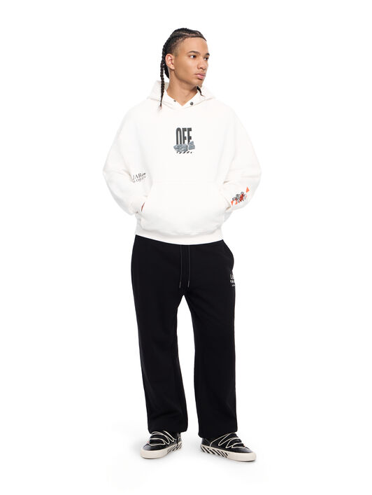 LAB L/AB Off Active Tape Hoodie WHITE 44LABF26K081