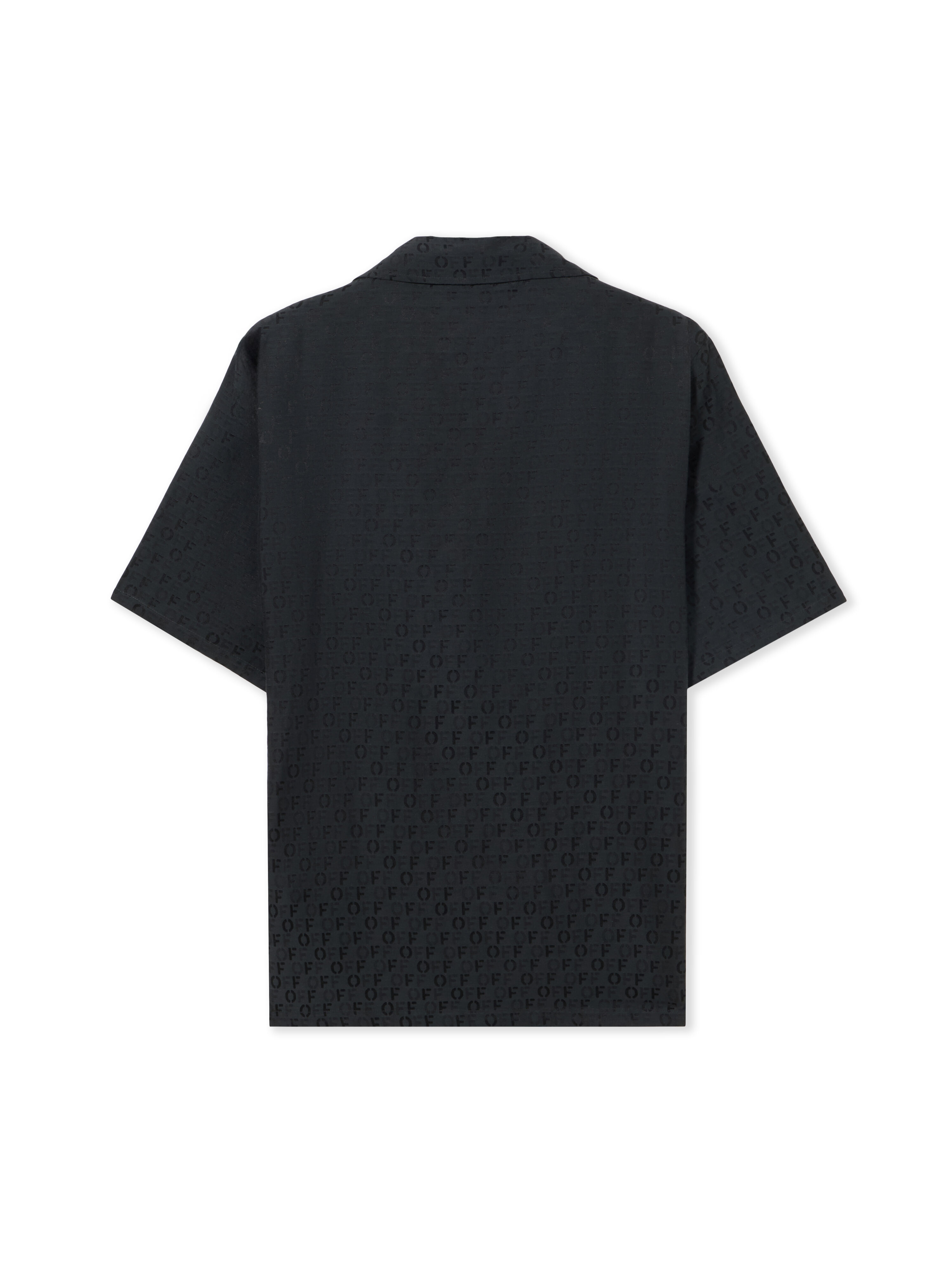 OFF WHITE Jacquard Holiday Shirt BLACK NO COLOR OMGG004C99FAB001