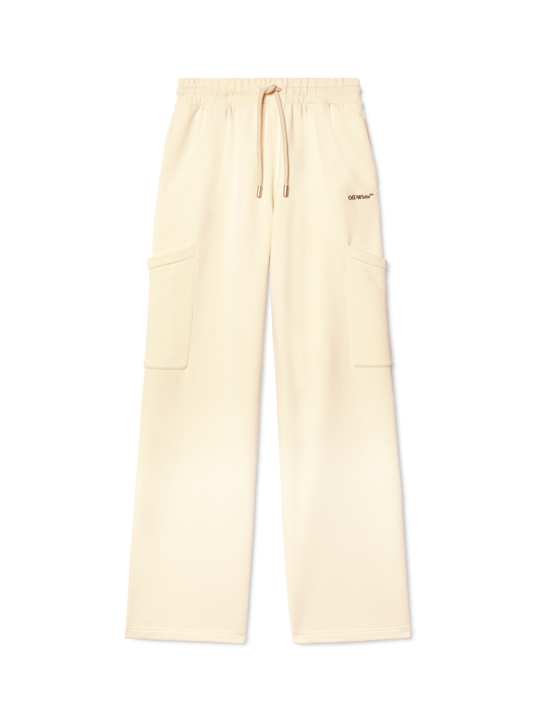 OFF WHITE White Bookish Cargo Sweatpants NEUTRALS OWCH025S25FLE002
