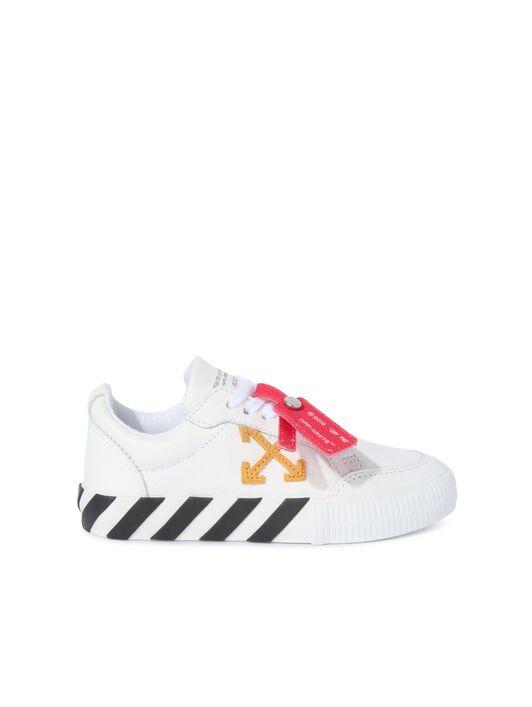 OFF WHITE Vulcanized Leather White/Ocher Yellow  OBIA003S25LEA001