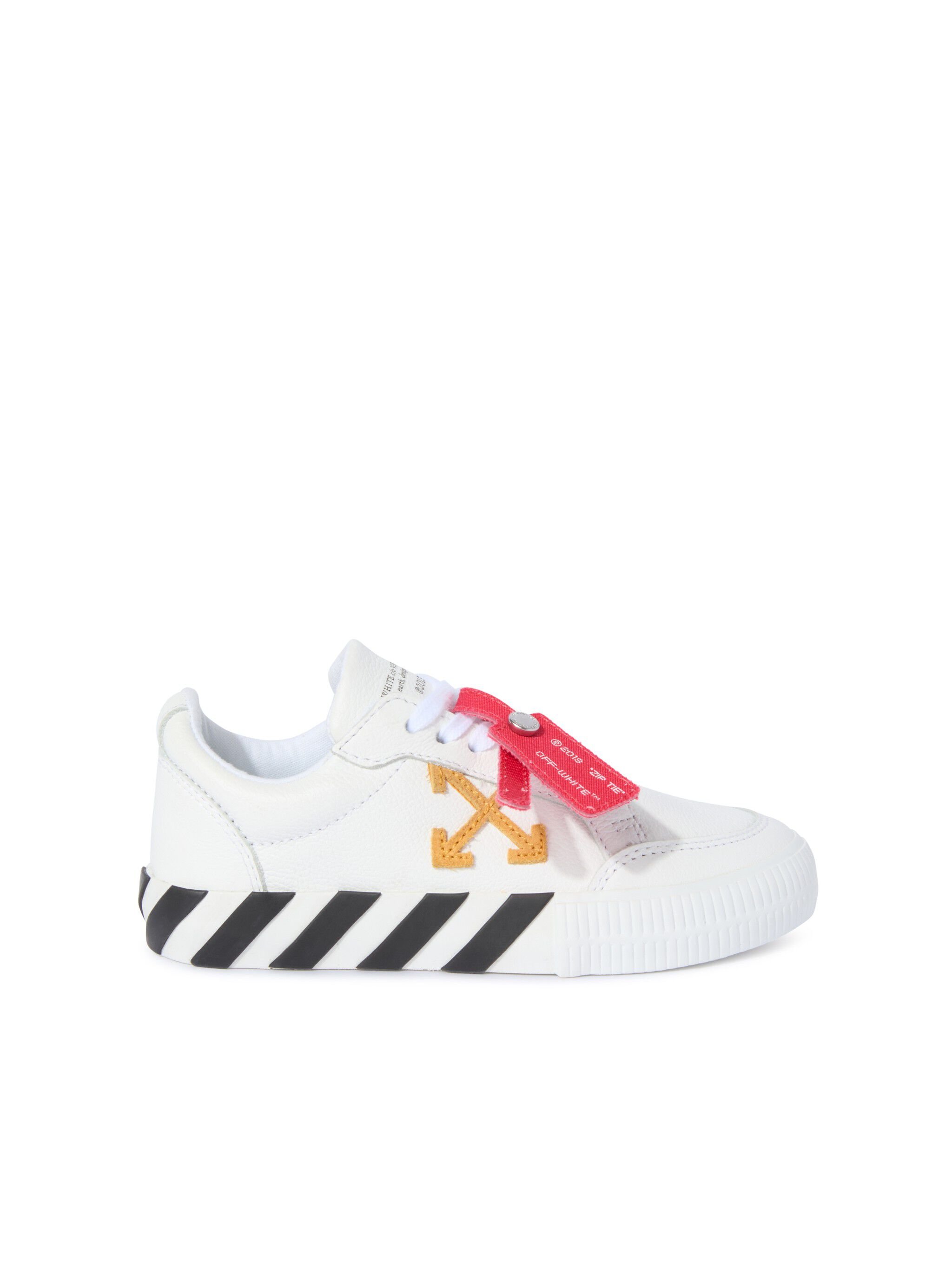 OFF WHITE Vulcanized Leather White/Ocher Yellow  OBIA003S25LEA001