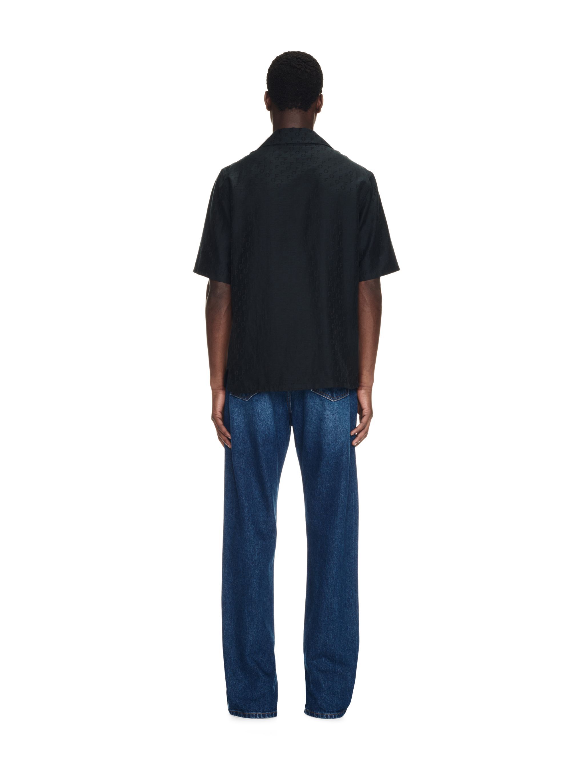 Off Jacquard Seide Holiday OFF WHITE Off Jacquard Seide Holiday SCHWARZ OMGG004F23FAB001