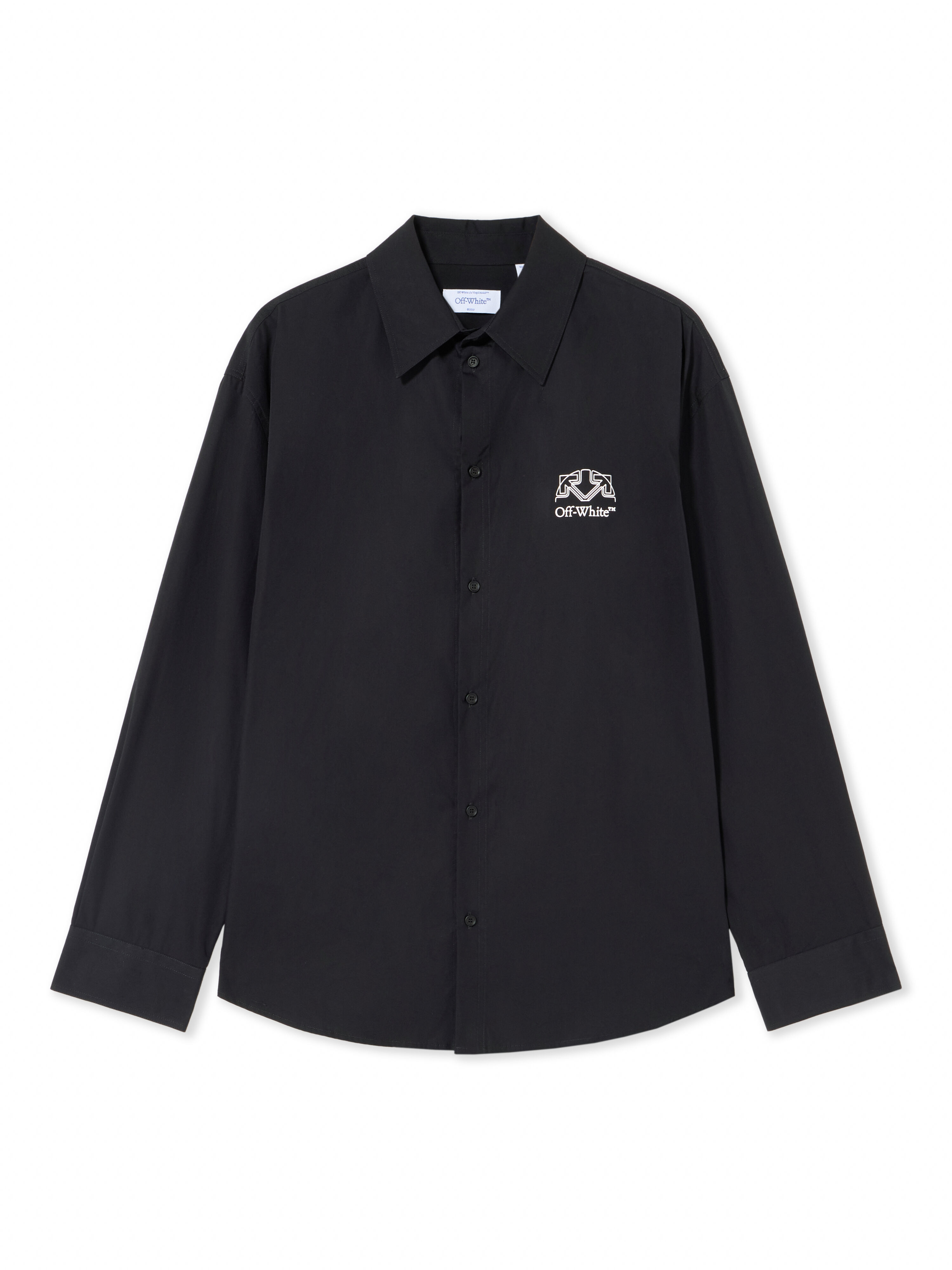 Off Line Half Arrow Poplin Overshirt OFF WHITE Off Line Half Arrow Poplin Overshirt BLACK 44MGE055F26F005