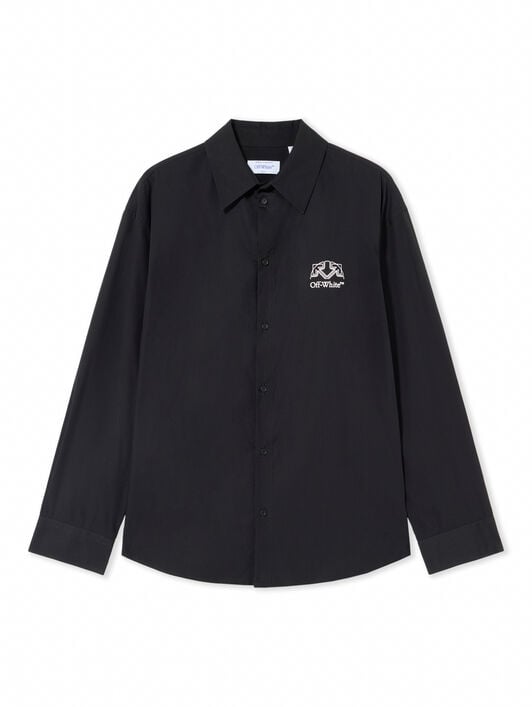 Off Line Half Arrow Poplin Overshirt OFF WHITE Off Line Half Arrow Poplin Overshirt BLACK 44MGE055F26F005