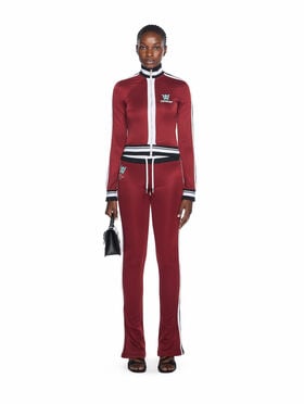OFF WHITE Track Serena Slim Pants RED DAHLIA-BLUEBIRD OWCJ007F25JER001