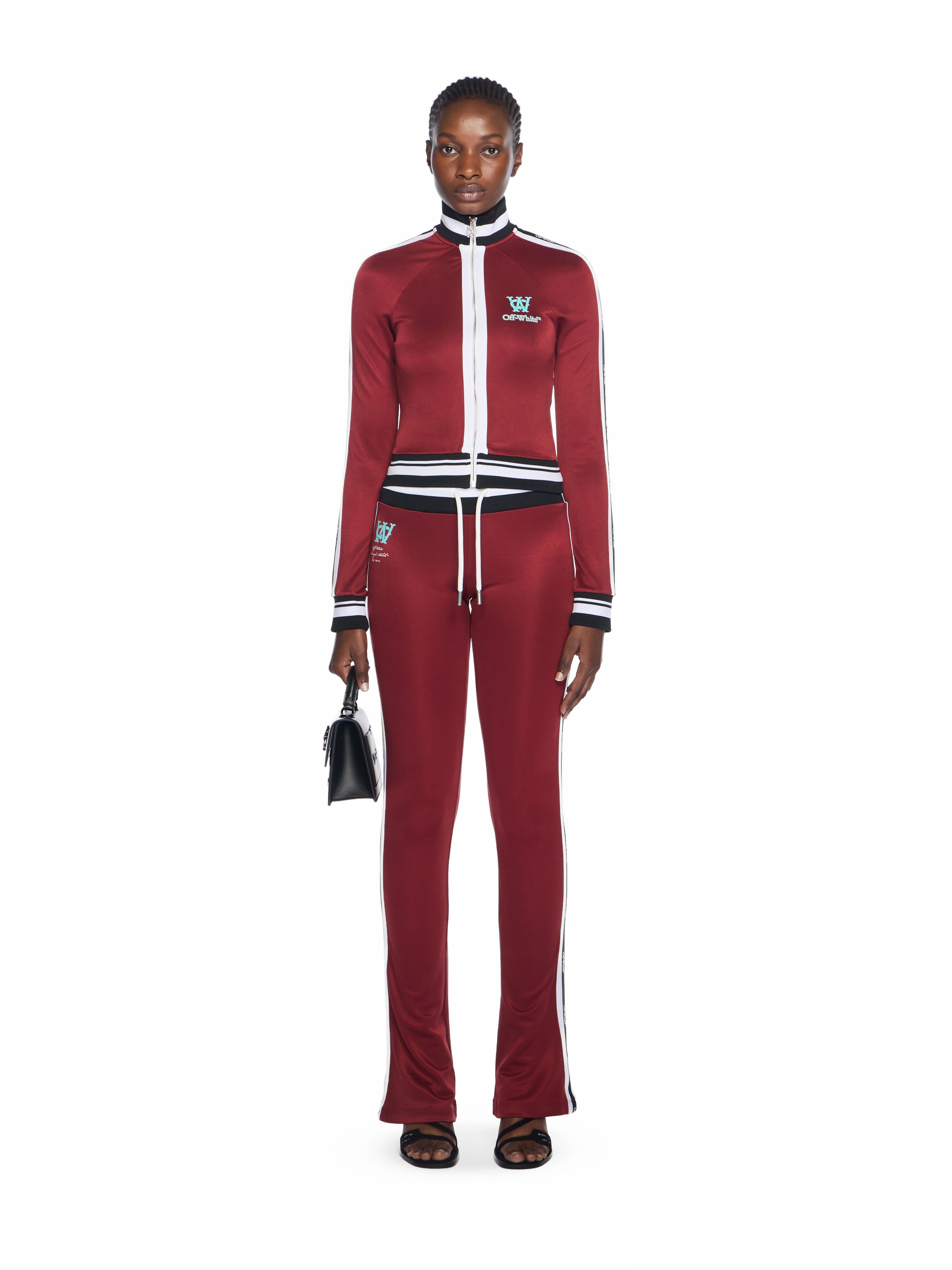 Track Serena Slim Pants OFF WHITE Track Serena Slim Pants RED DAHLIA-BLUEBIRD OWCJ007F25JER001