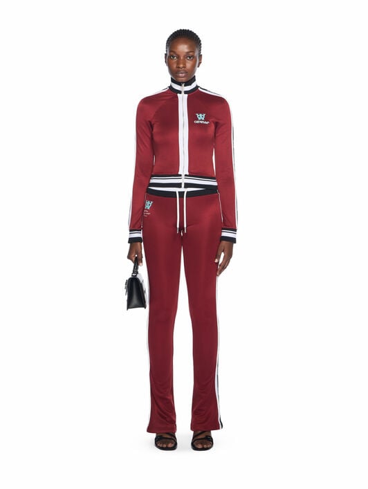 Track Serena Slim Pants OFF WHITE Track Serena Slim Pants RED DAHLIA-BLUEBIRD OWCJ007F25JER001