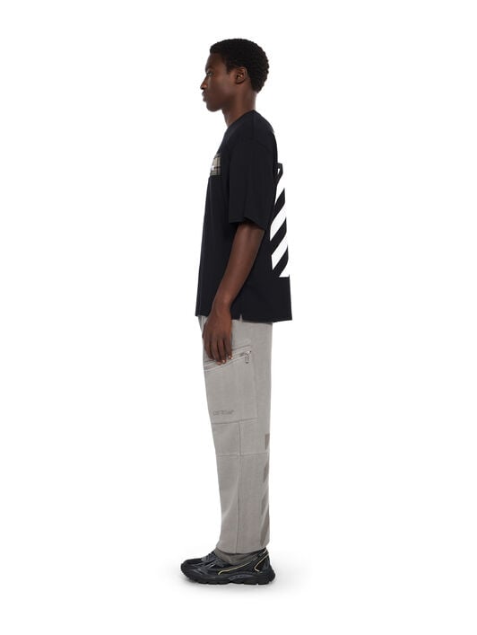 Laundry Diagonal Cargo Sweatpants OFF WHITE Laundry Diagonal Cargo Sweatpants DEGRADÉ BLACK - DEGRADÉ BLACK OMCH059F25FLE003