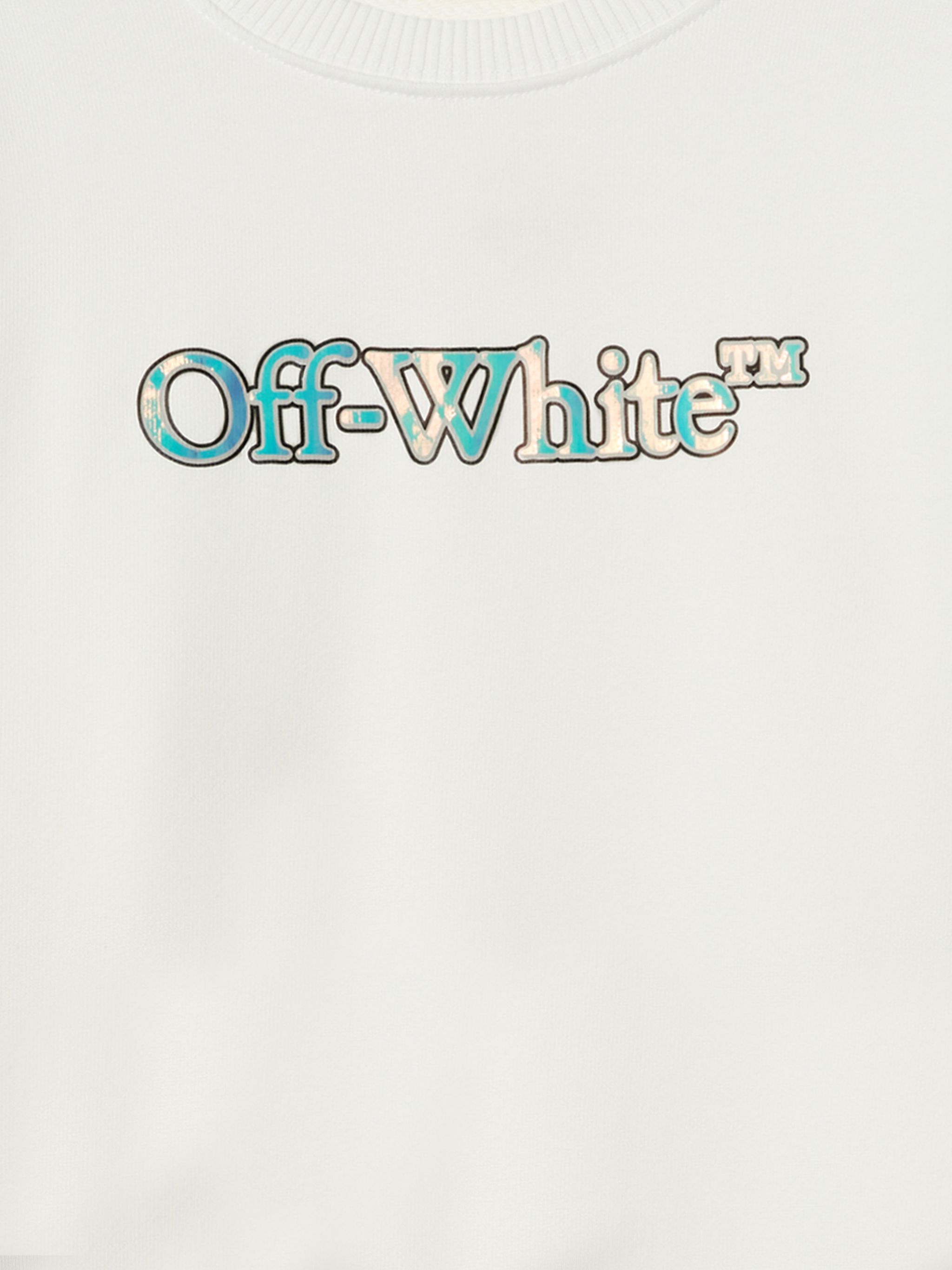 OFF WHITE Big Bookish Sweatshirt WHITE OGBA001S25FLE001