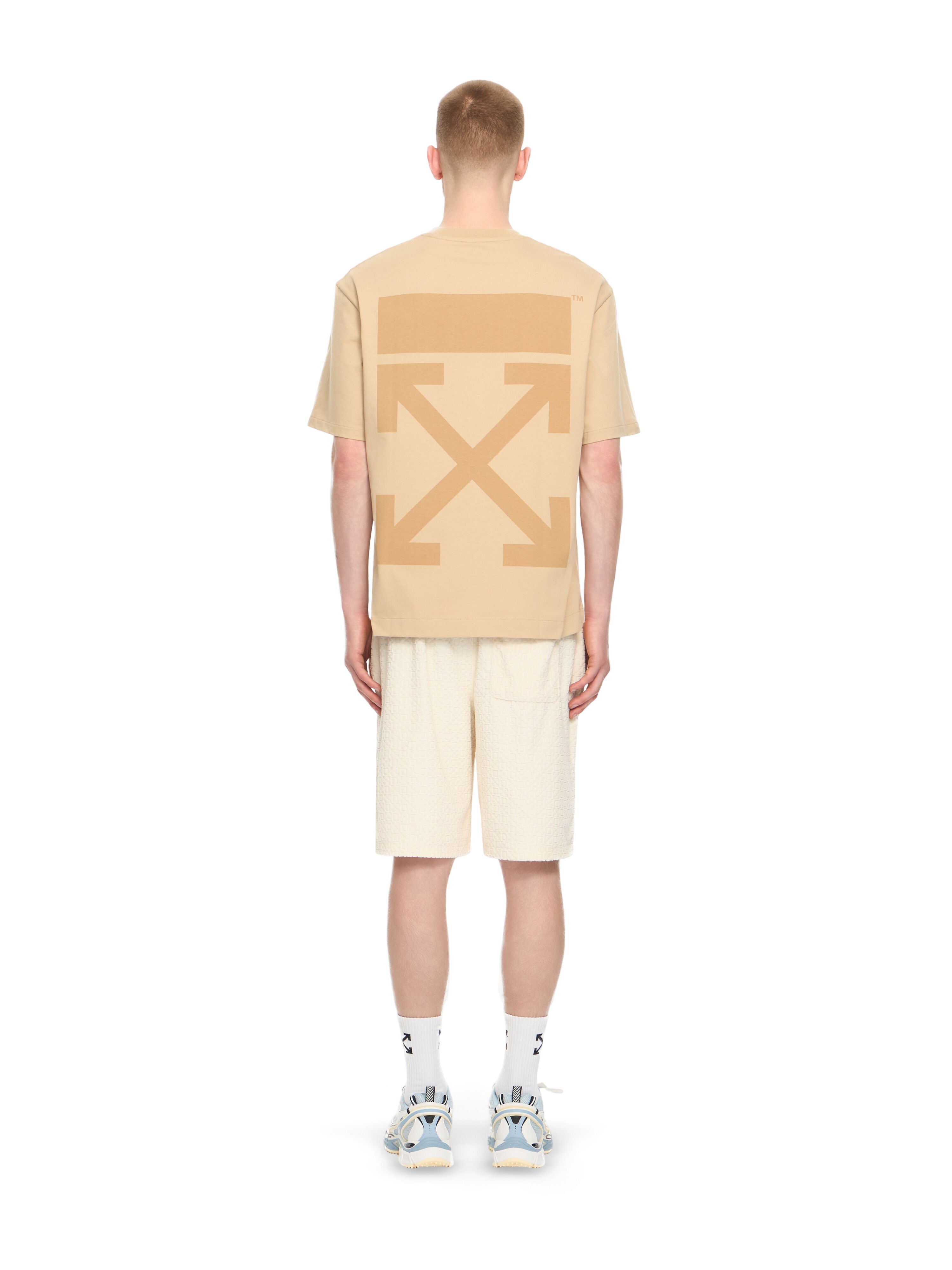 OFF WHITE Classic Arrow & Tab T-Shirt NIGHT SAND 44MAA120F5009