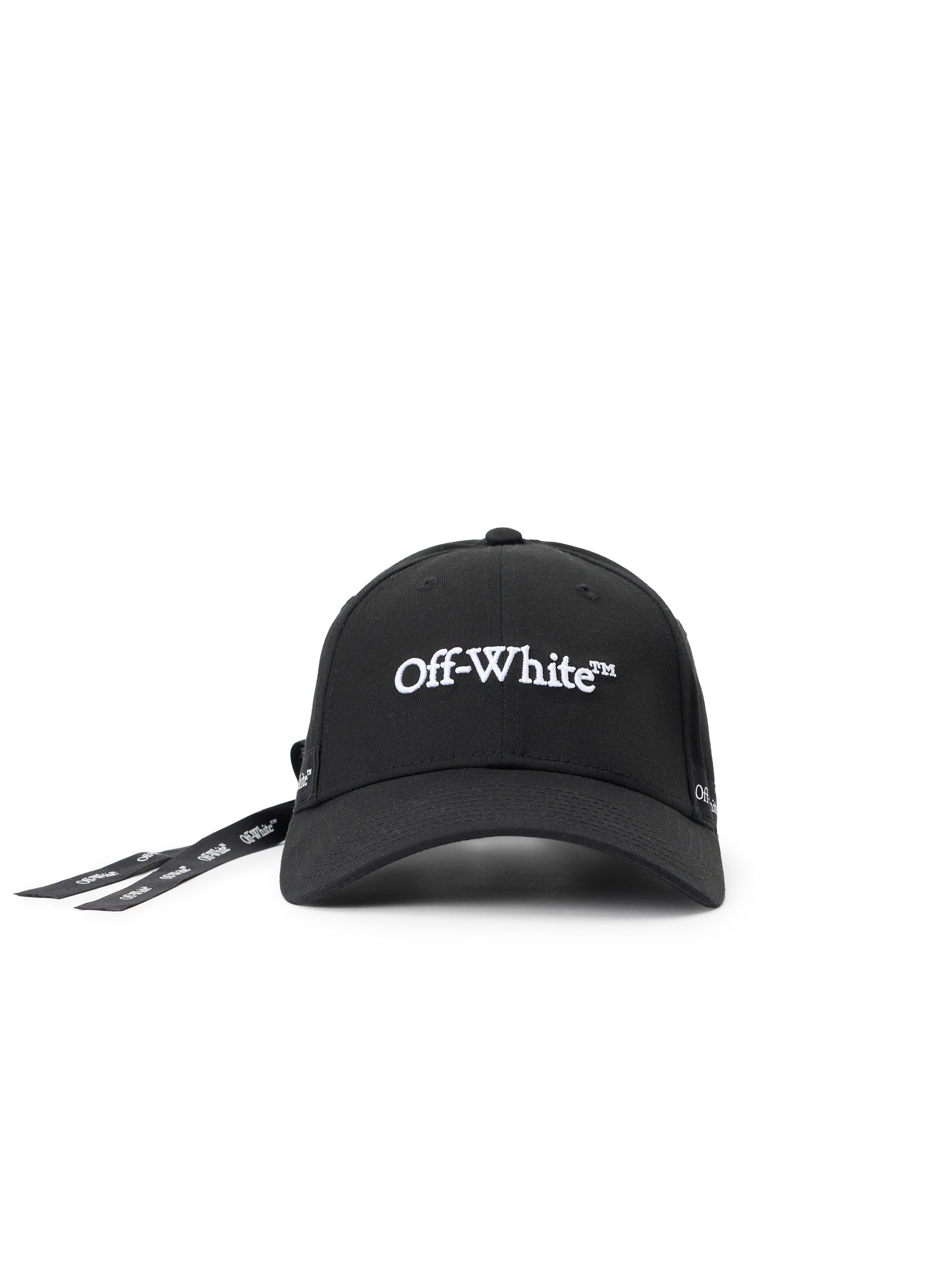 Bookish Tie Back Baseball Cap OFF WHITE Bookish Tie Back Baseball Cap BLACK OW7100210