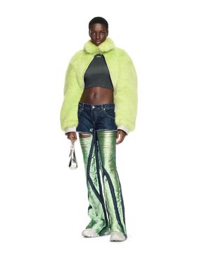 OFF WHITE Shredded Denim 5Pkt Pants BLUE OWYA065W24DEN001