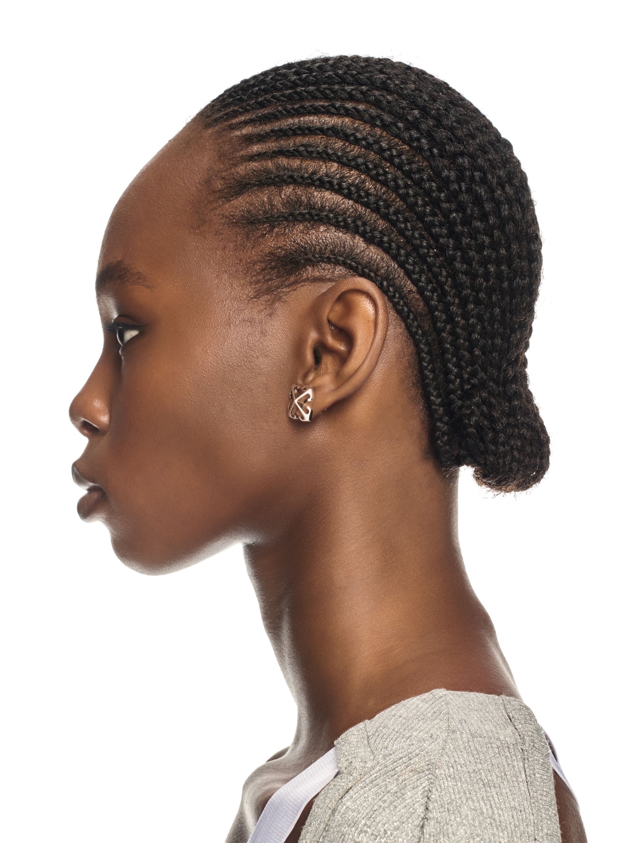 OFF WHITE Zweifarbige Mini-Pfeil-Ohrringe SILBER OWOD29MS25MET001