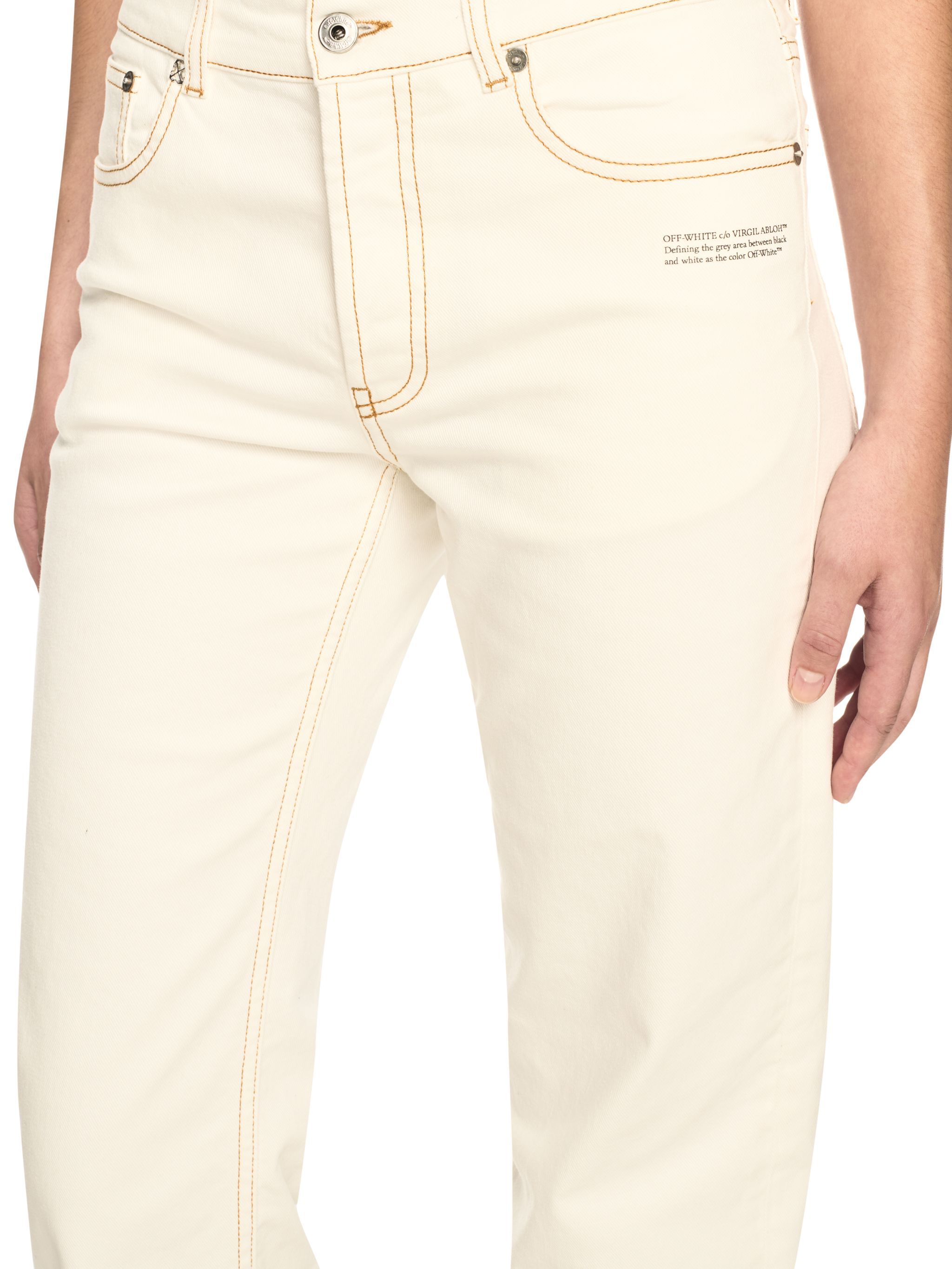 OFF WHITE Denim Susy 5Pkt Pants NEUTRALS OWYA069S25DEN002