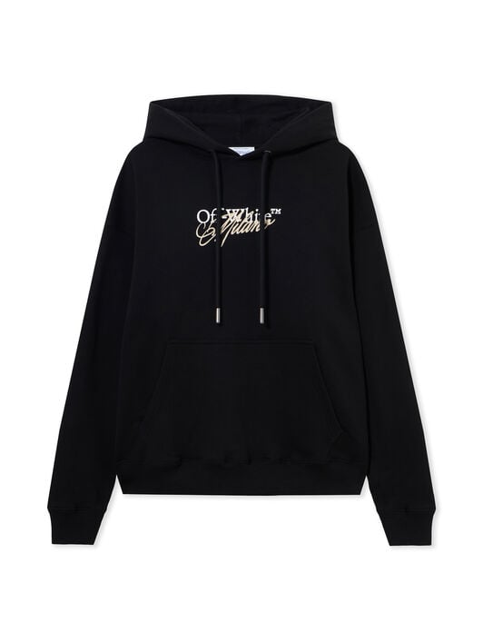 OFF WHITE Milano City Garments Skate Hoodie BLACK 44MBB085S26F01H
