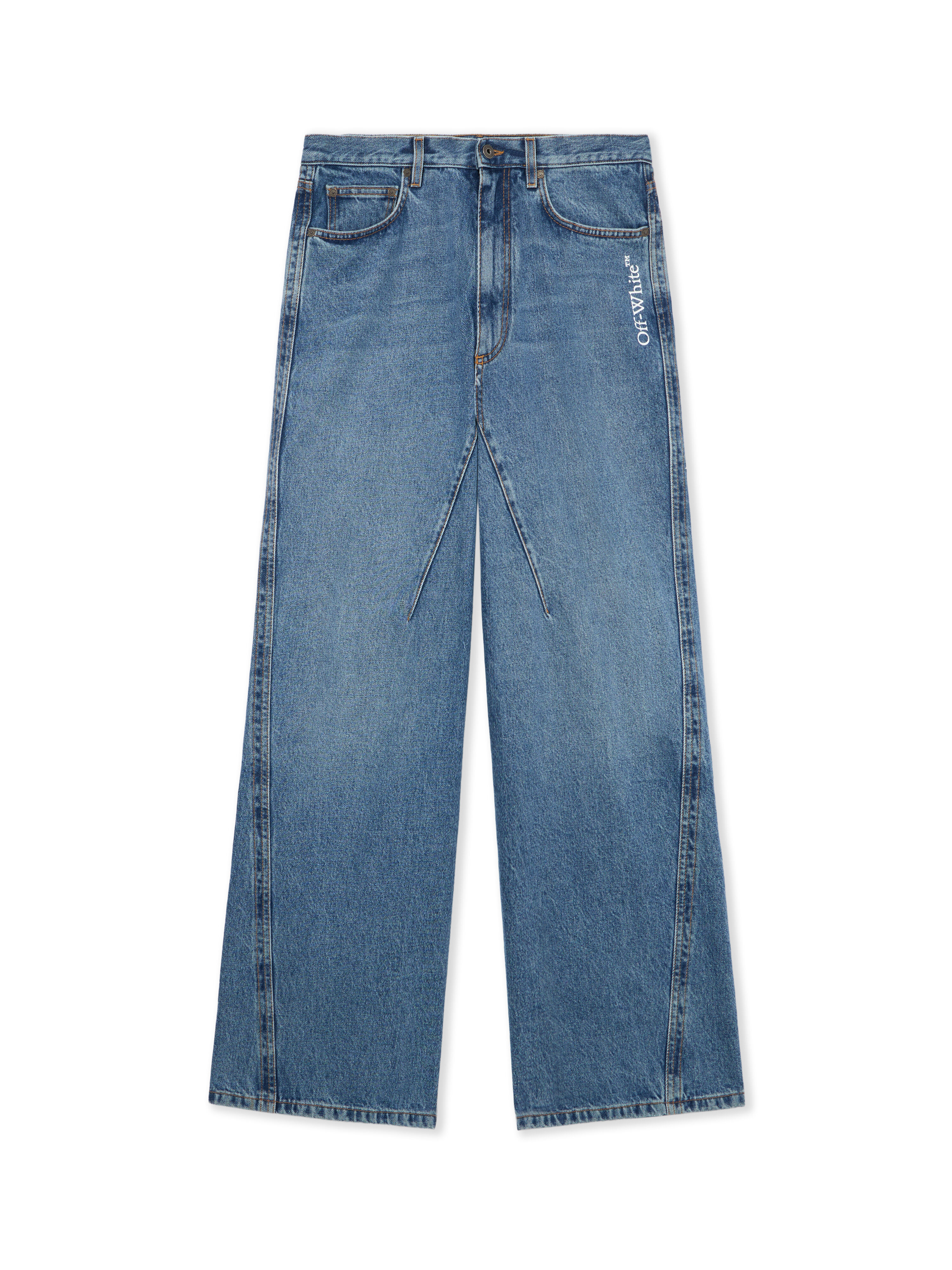 a*s様 Off-White　ジーンズ　アロー Half Arrow Twist Slouchy Jeans in LIGHT MEDIUM BLUE for Men | Off