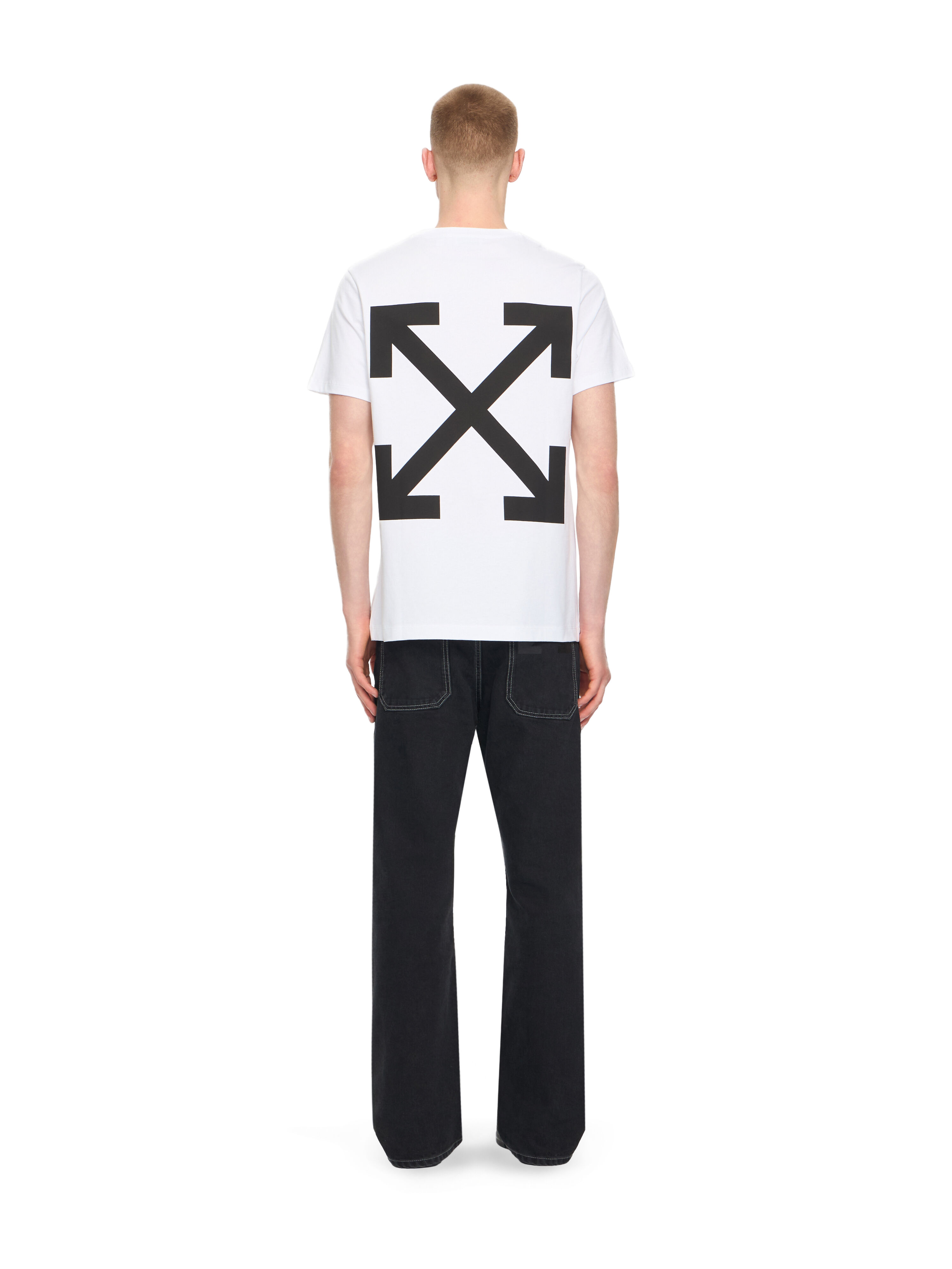 Slim Fit Graphic S&frasl;S T-Shirt in WHITE for Men | Off-White™