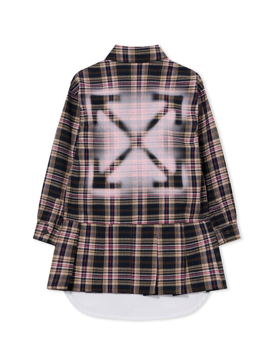 Arrow Spray Flannel Dress OFF WHITE Arrow Spray Flannel Dress BLUSH 44GDB06LF26F001