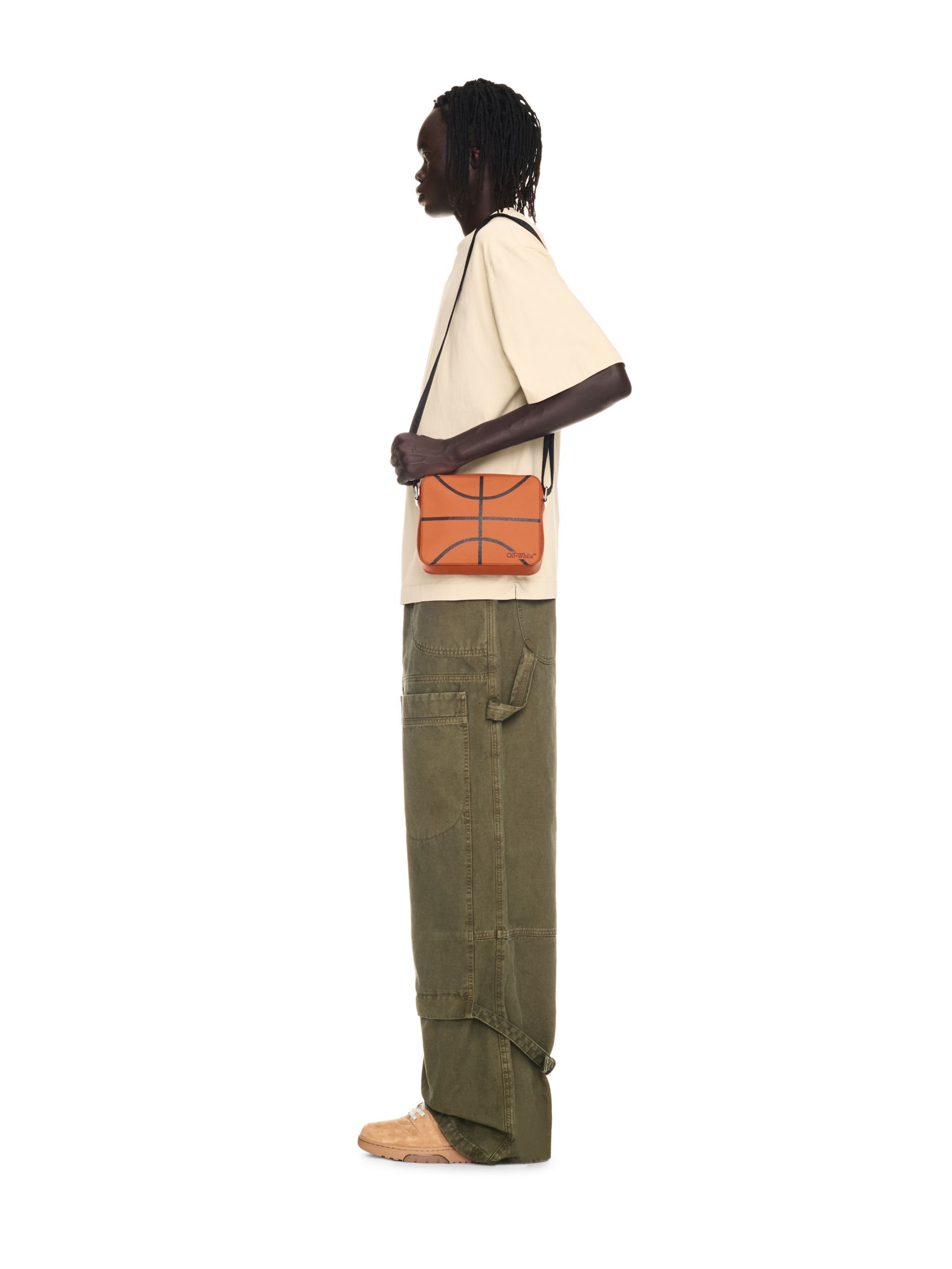 OFF WHITE BASKET CAMERA BAG ORANGE OMNQ092F24LEA001