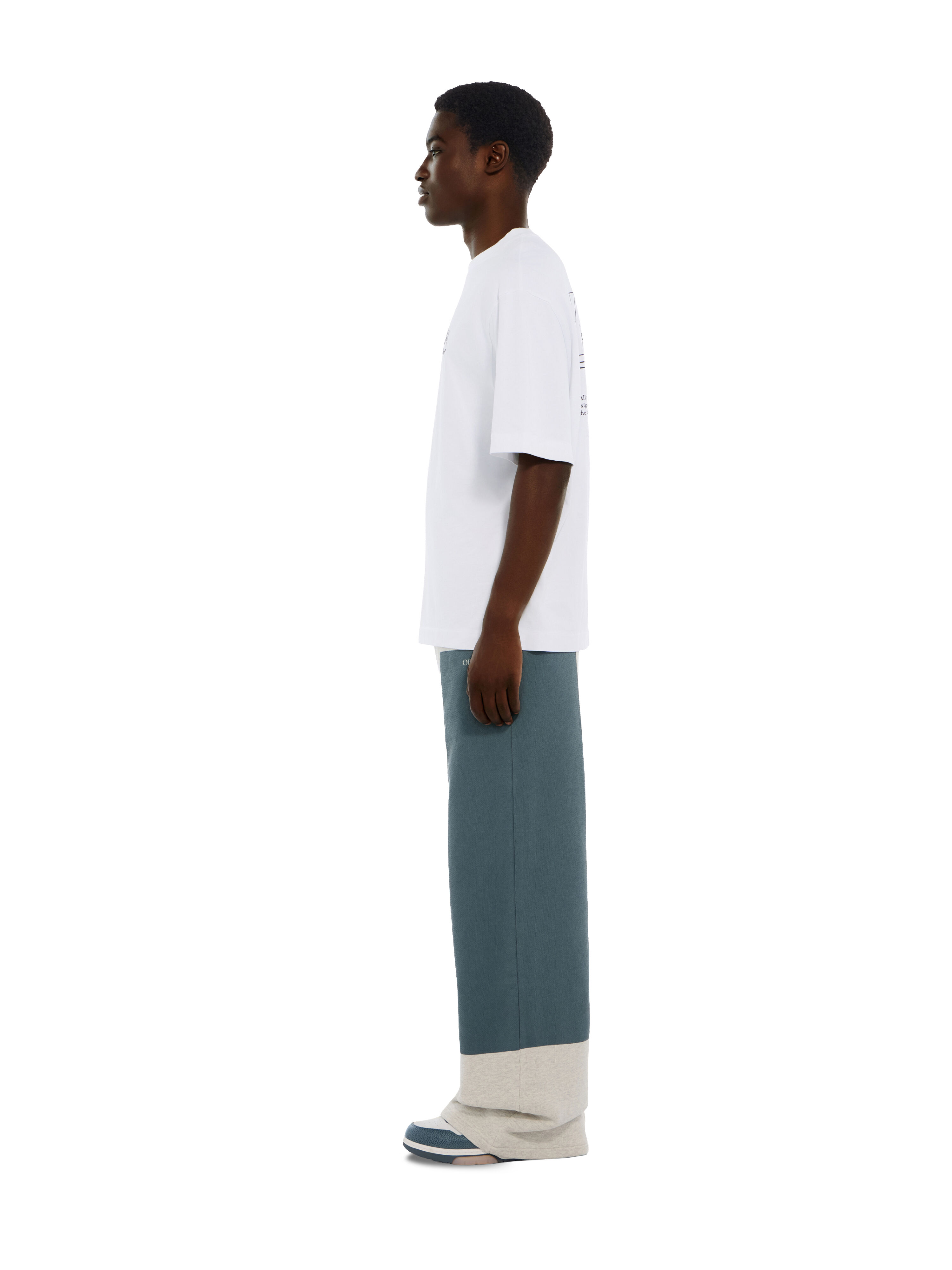 Negative Big Bookish Relaxed Track Pants OFF WHITE Negative Big Bookish Relaxed Track Pants GREY MELANGE 44MCJ03QF26F001