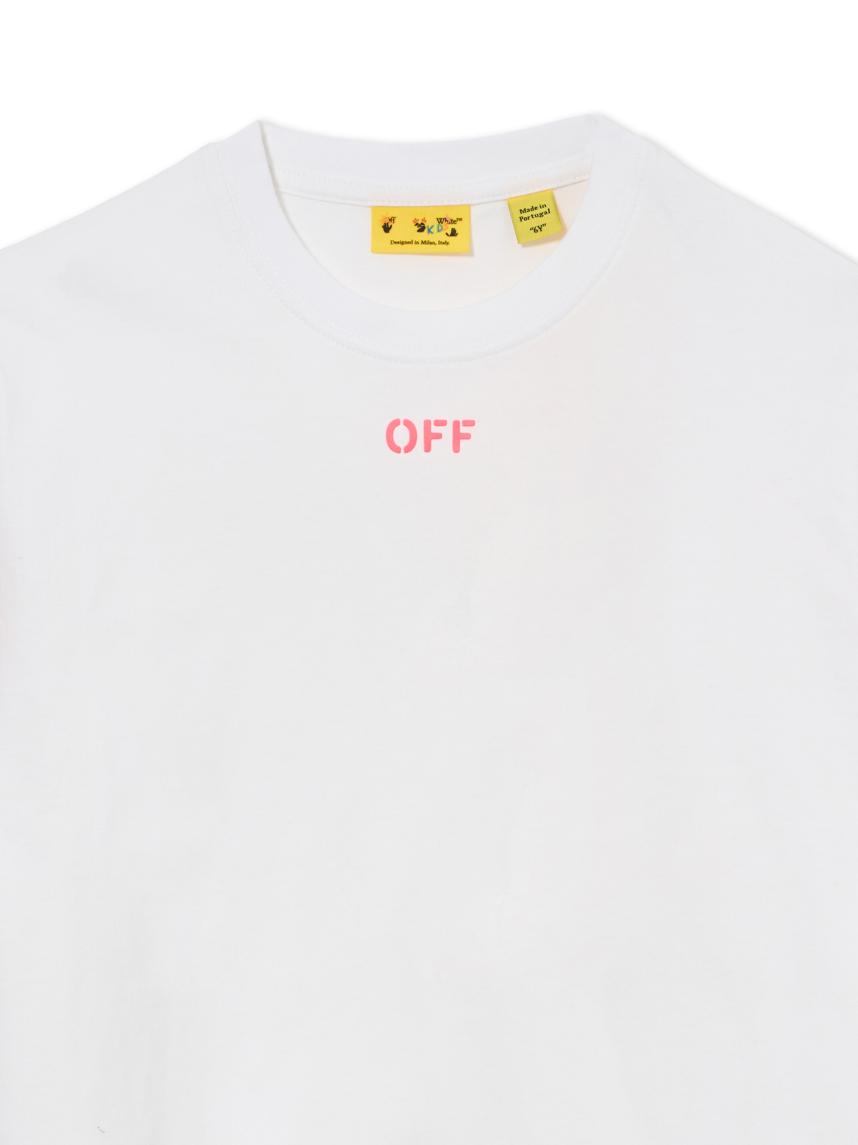 OFF WHITE Off Diag Tee L/S WHITE 44GAB001S26J001