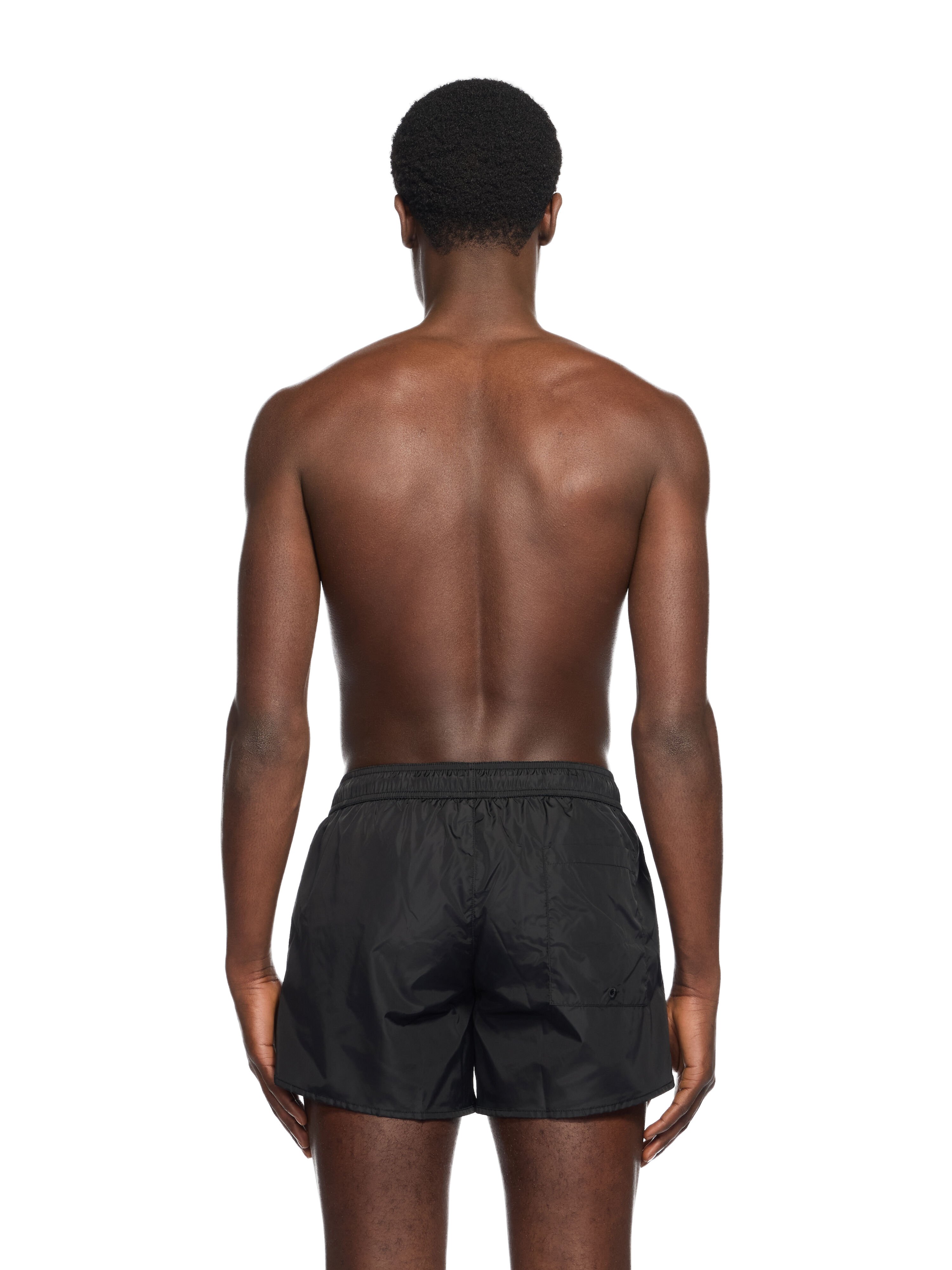 OFF WHITE Arrow Swim Shorts BLACK - WHITE OMFD015F25FAB002