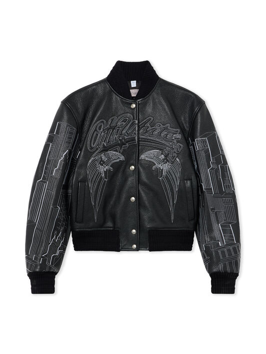 OFF WHITE Eagle Skyline Lea Varsity Black-White 29G00229T