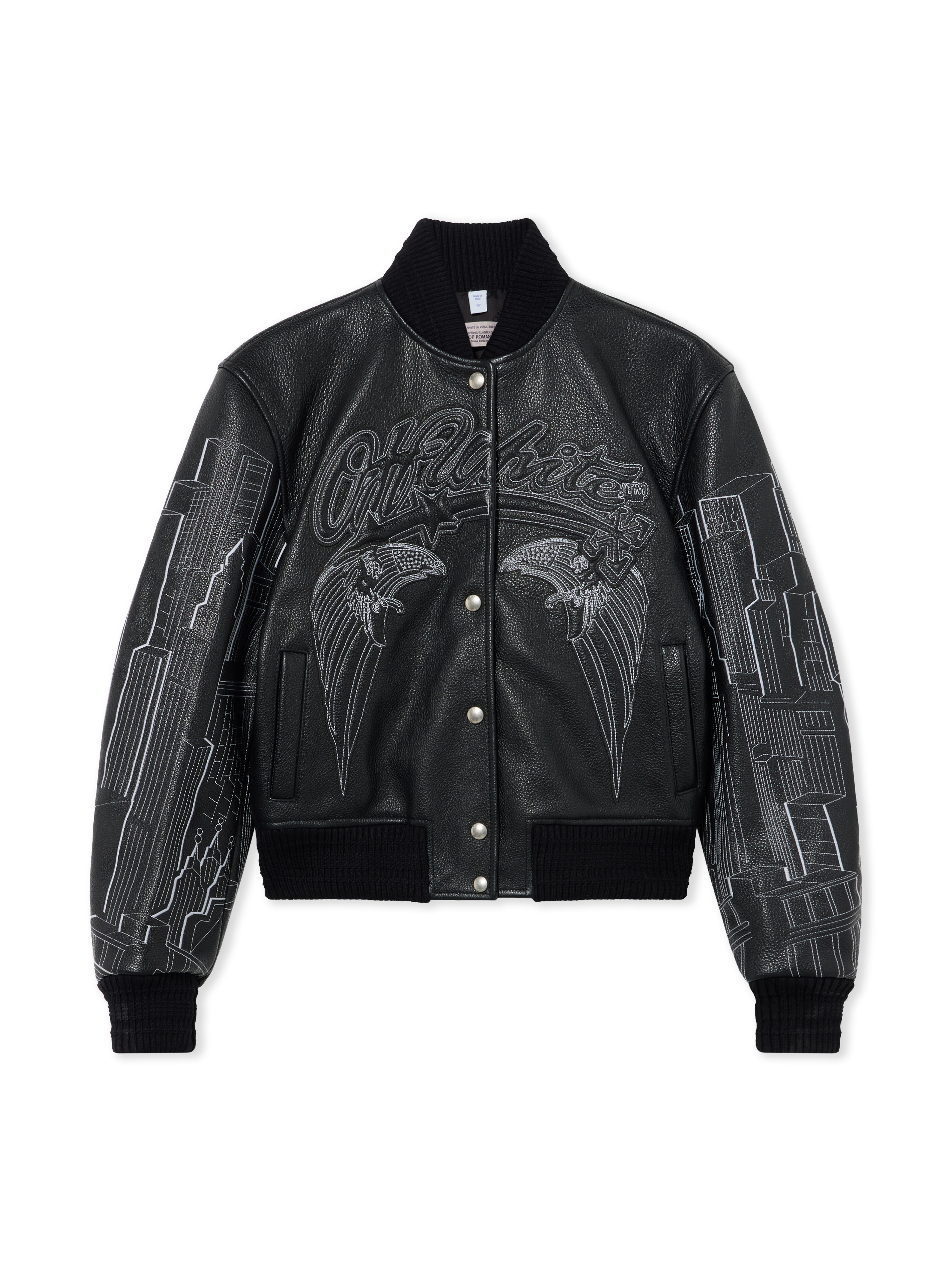 OFF WHITE Eagle Skyline Lea Varsity Black-White 29G00229T