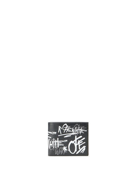 OFF WHITE Logo Bifold Wallet BLACK OMNC094S26LEA004