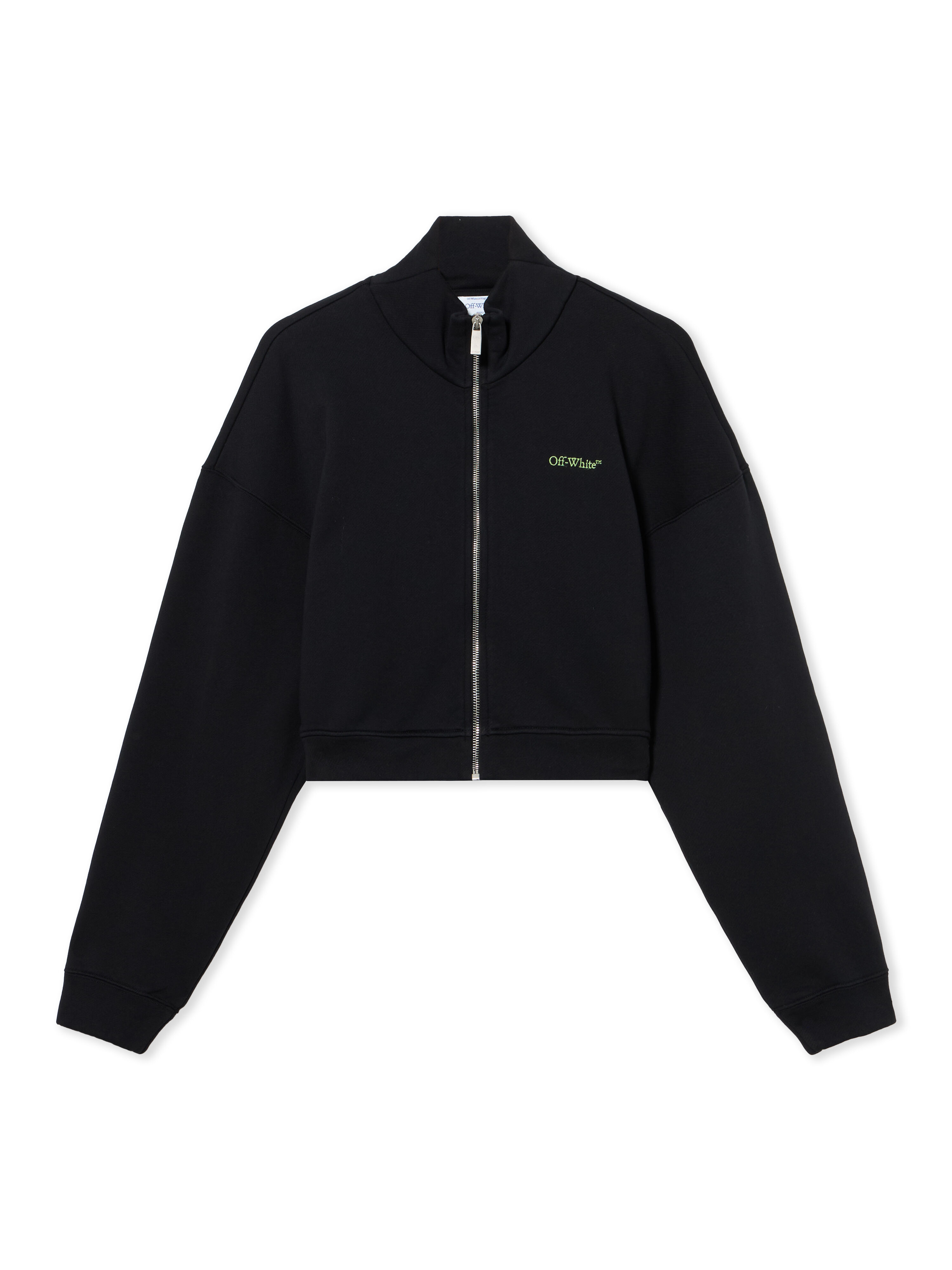 OFF WHITE Arrow Leaves Reg Zip Up Black-Beech 2BE008S26FLE001