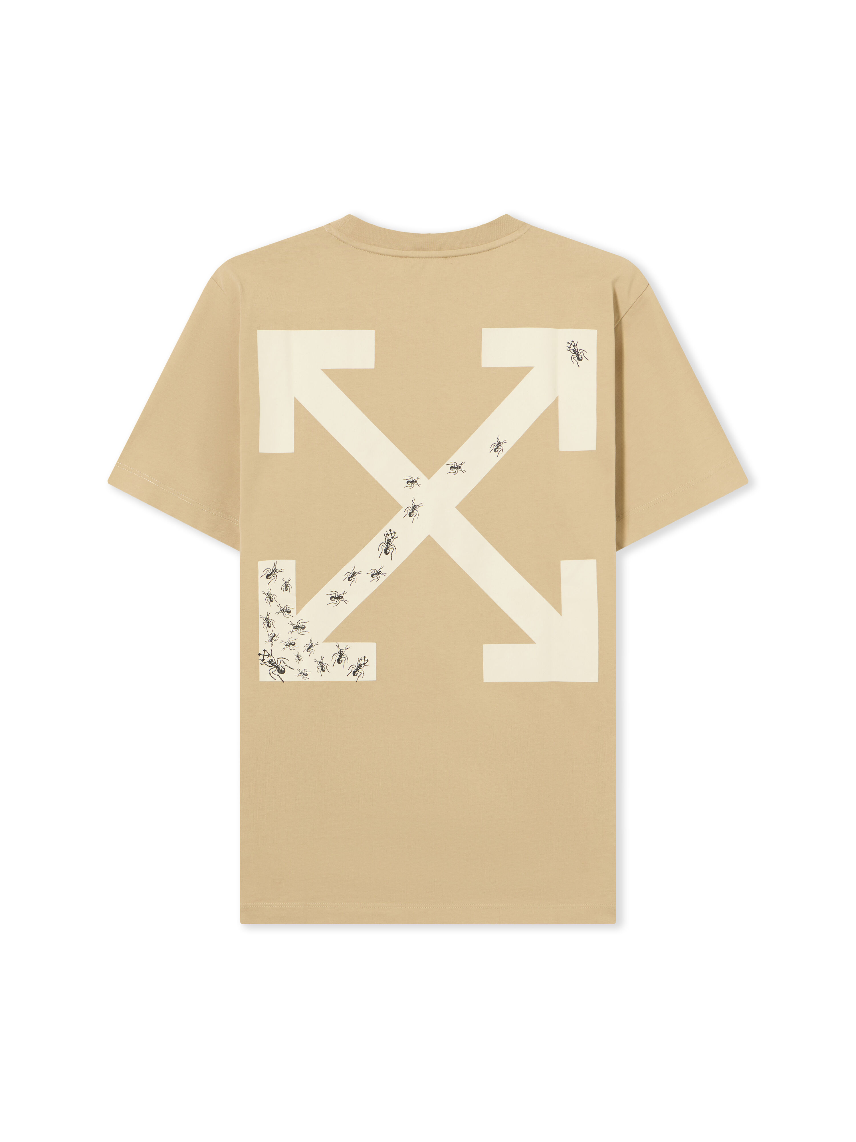 OFF WHITE Ants Arrow T-Shirt CREME BRULÉE - WHITE ASPARAGUS OMAA027S25JER00D
