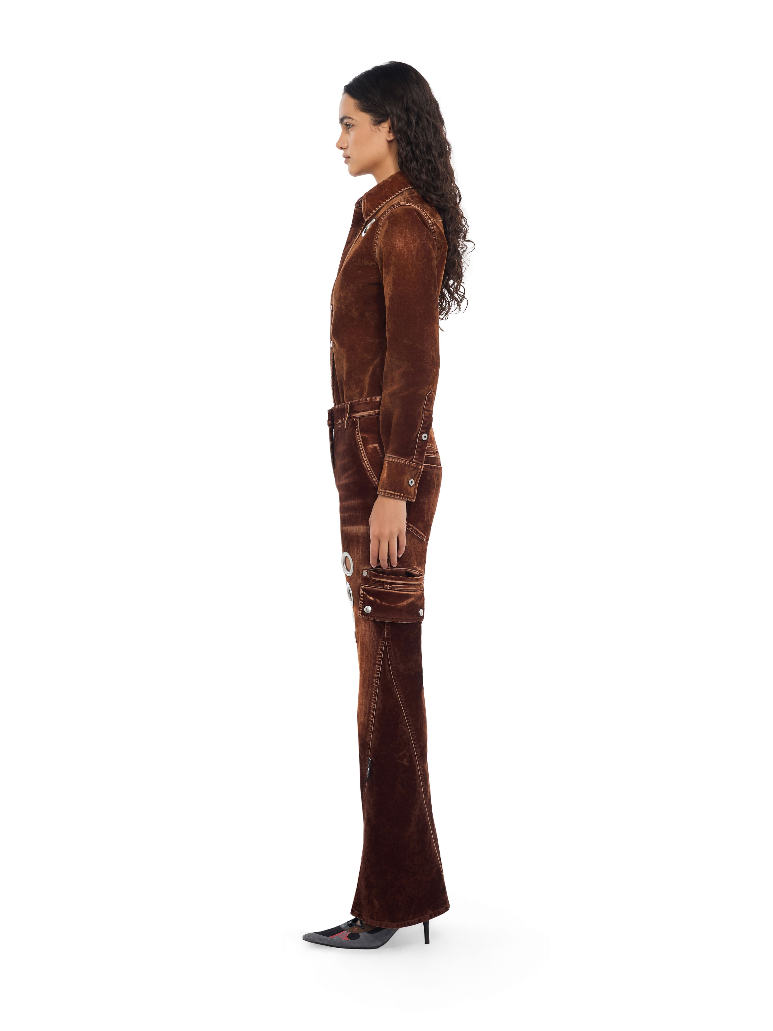 Eyelet Flock Cargo Pants OFF WHITE Eyelet Flock Cargo Pants Chestnut Chestnut 2FH00839B