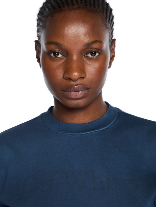 Boxy Logo Tee OFF WHITE Boxy Logo Tee SPRAY D. SAPPHIRE - SPRAY D. SAPPHIRE OWAA124F25JER007