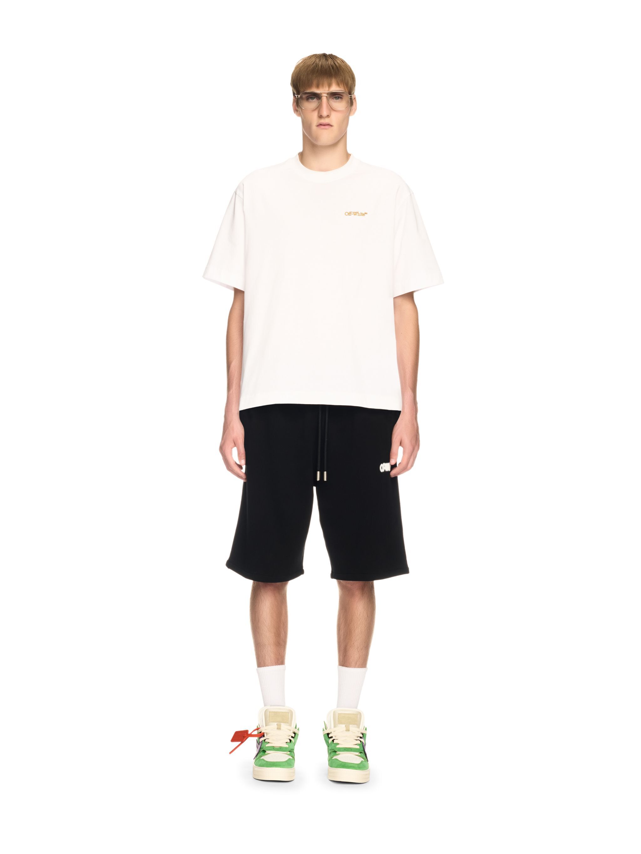 OFF WHITE White Tape Arrow T-Shirt WHITE OMAA120S25JER00D
