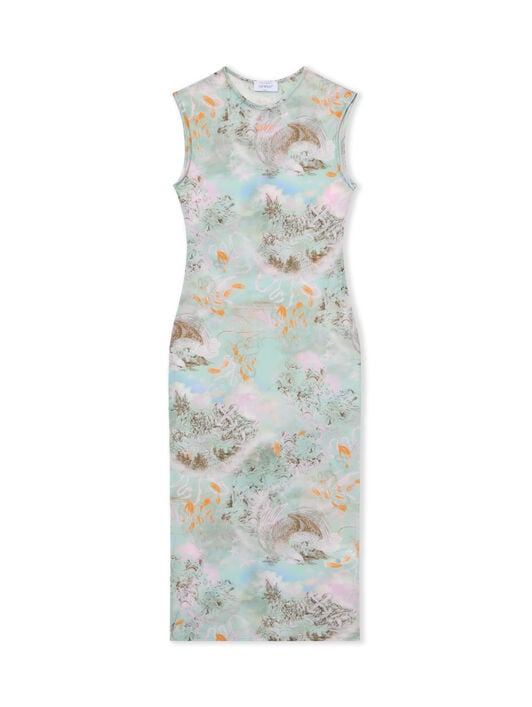 Light Jersey Storytelling Sleeveless Dress OFF WHITE Light Jersey Storytelling Sleeveless Dress Storytelling-Persimmon Orange 2DB57GS26JER001