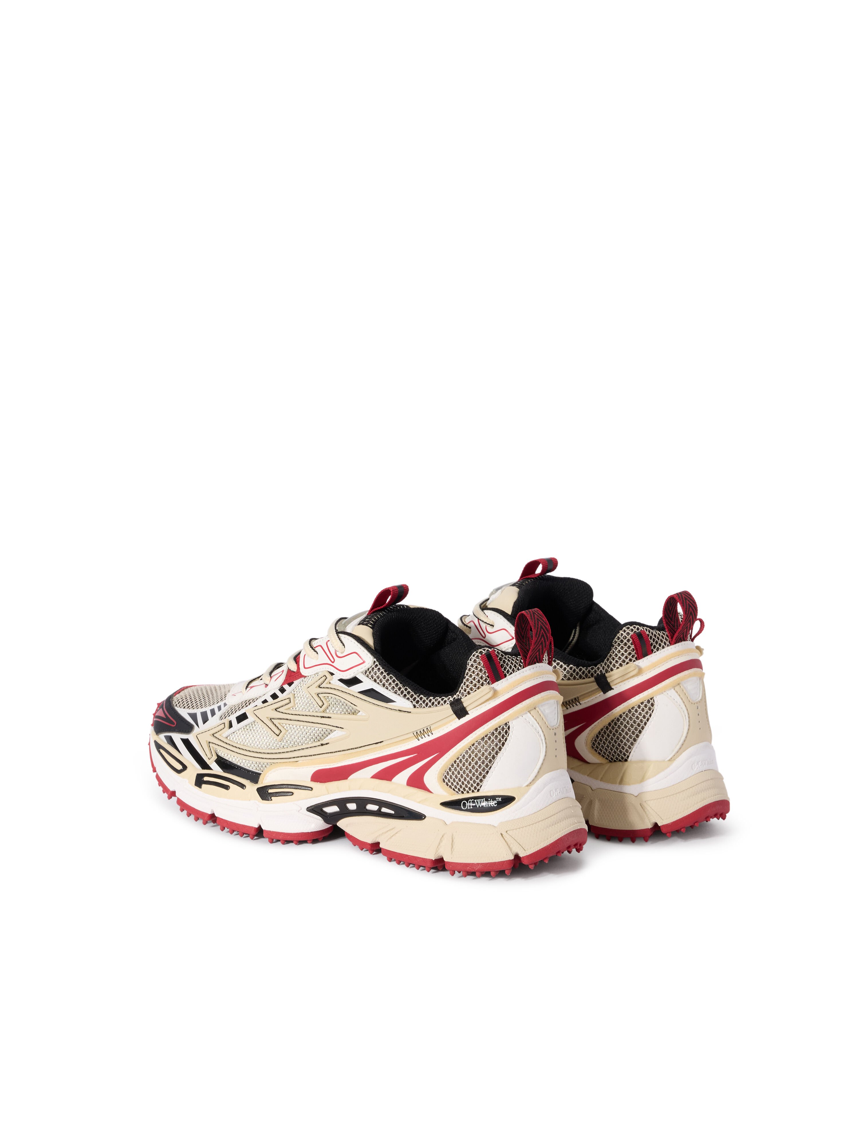 OFF WHITE Be Right Back Sneakers SAND - RED OMIA295F25FAB005