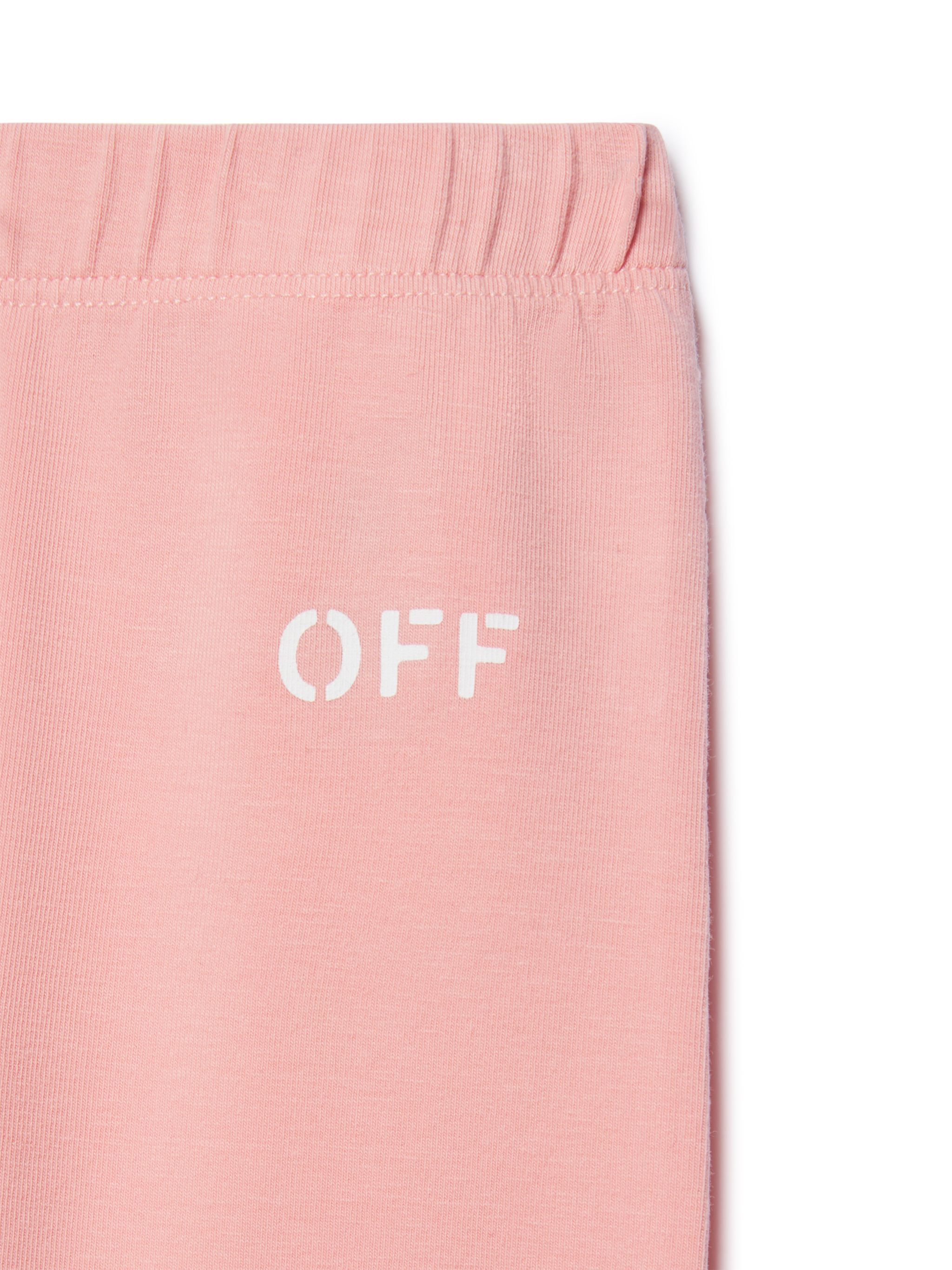 OFF WHITE Stamp Leggings PINK OGX3001S25JER001