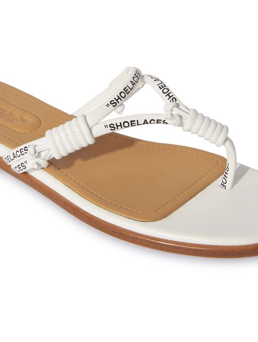 OFF WHITE Weiße Schnürbänder Sandalen WEISS OWIH05DS25LEA001