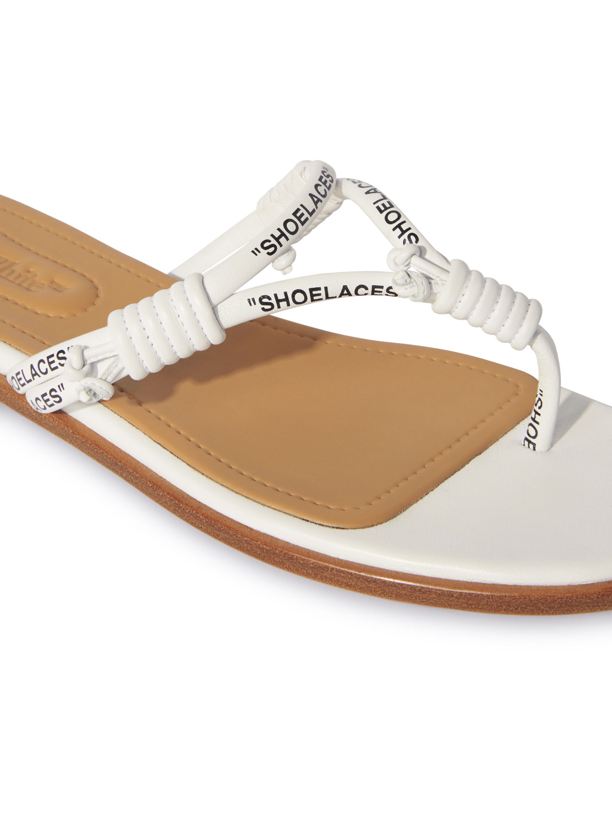 OFF WHITE Weiße Schnürbänder Sandalen WEISS OWIH05DS25LEA001