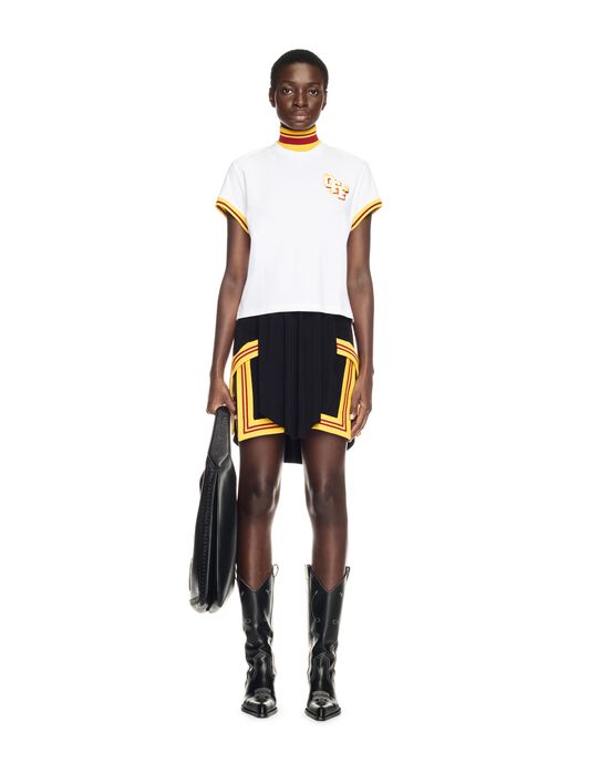 OFF WHITE College Fitted Tee WHITE OWAA112W24JER001