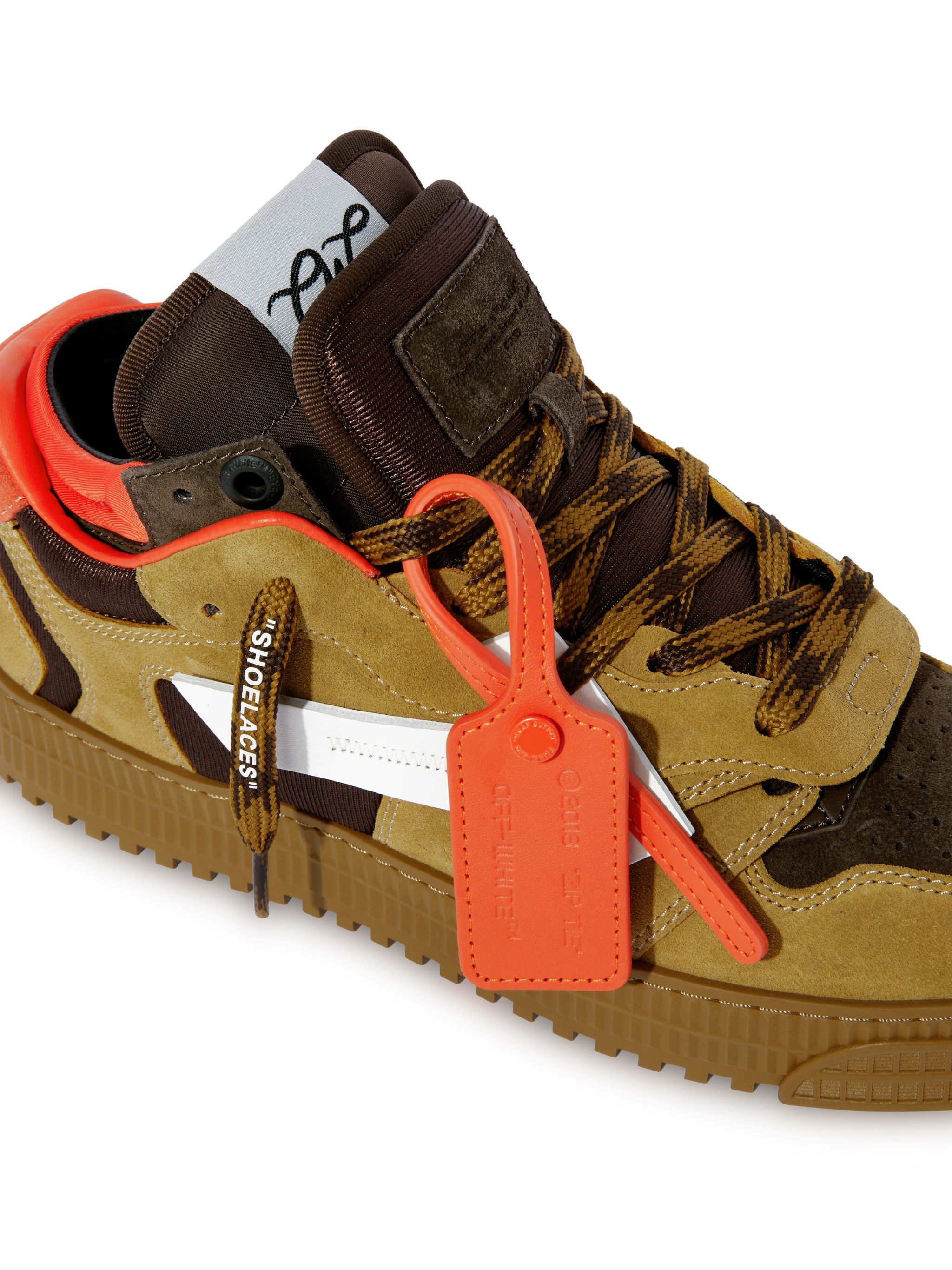 OFF WHITE Sneakers Floating Arrow Marrone/Arancione MARRONE OMIA244S25LEA002
